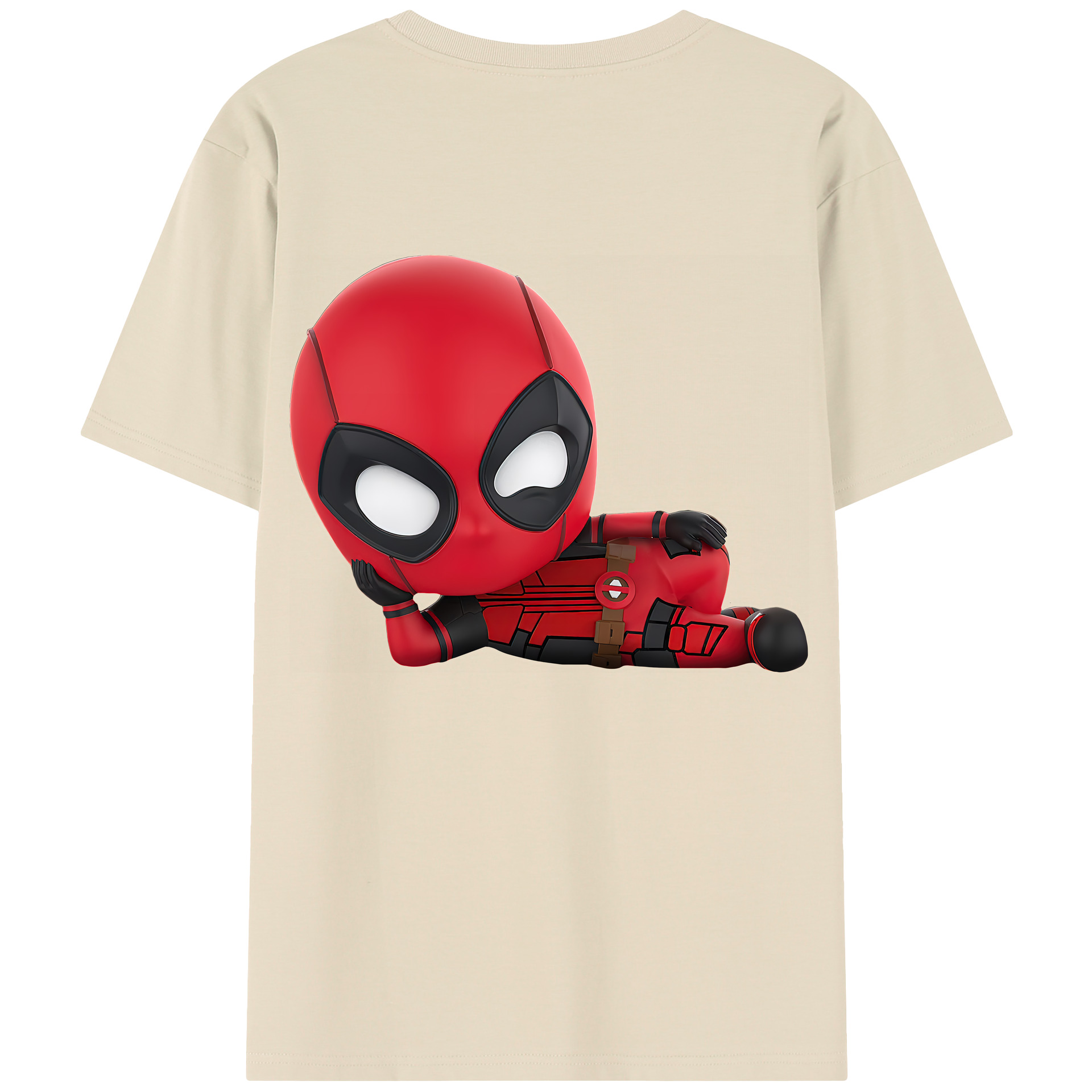 （画像用） Deadpool デッドプール 綿100％半袖Tシャツ（背面プリント）