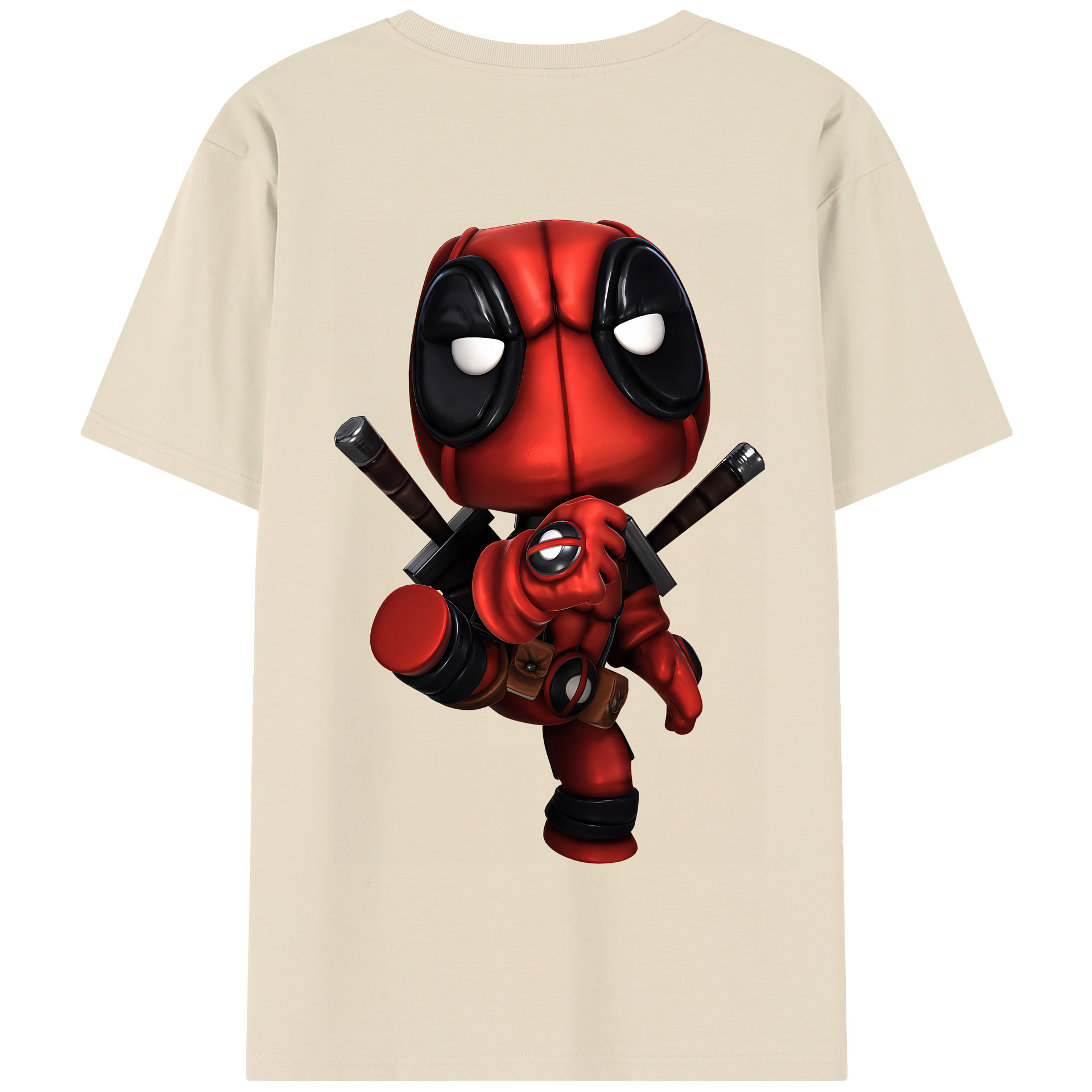 （画像用） Deadpool デッドプール 綿100％半袖Tシャツ（背面プリント）