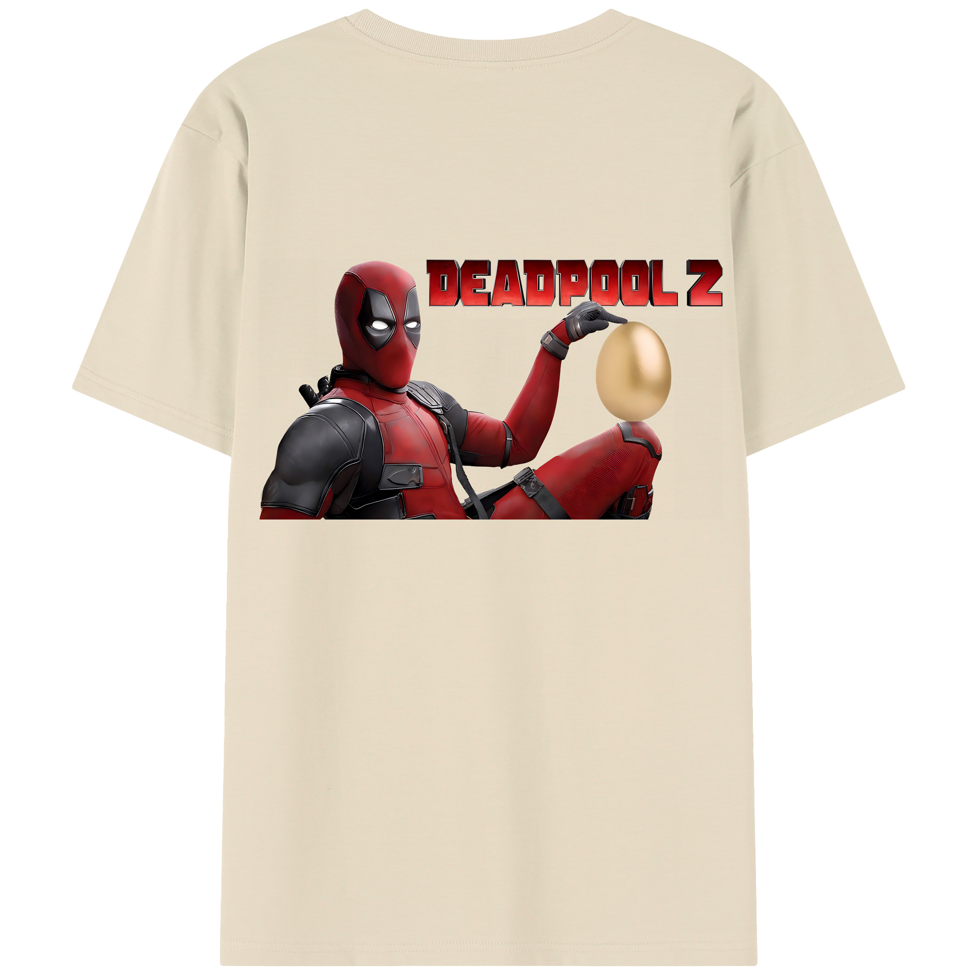 （画像用） Deadpool デッドプール 綿100％半袖Tシャツ（背面プリント）