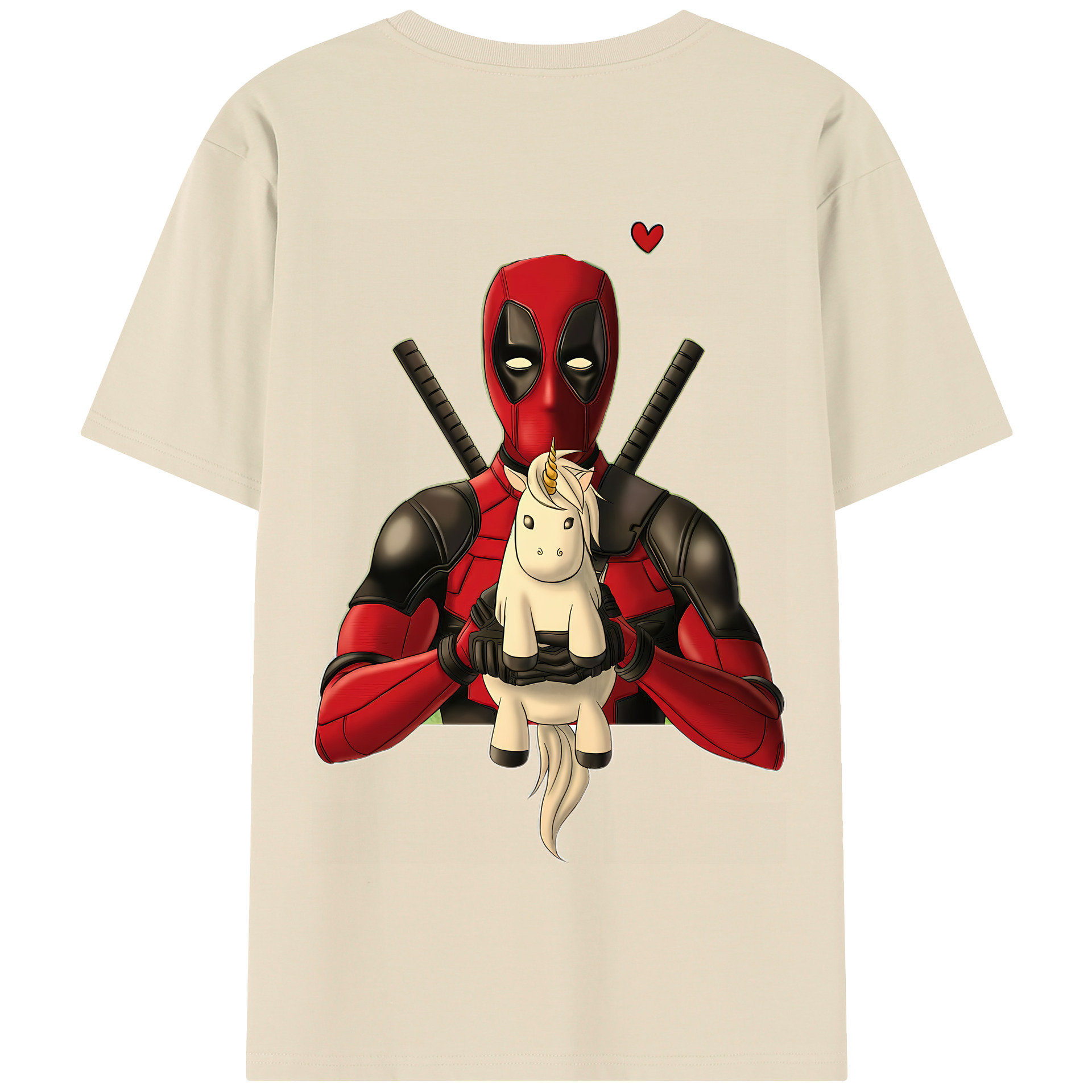 （画像用） Deadpool デッドプール 綿100％半袖Tシャツ（背面プリント）
