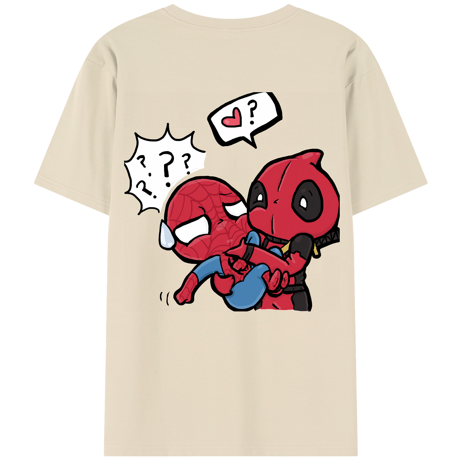 （画像用） Deadpool デッドプール 綿100％半袖Tシャツ（背面プリント）