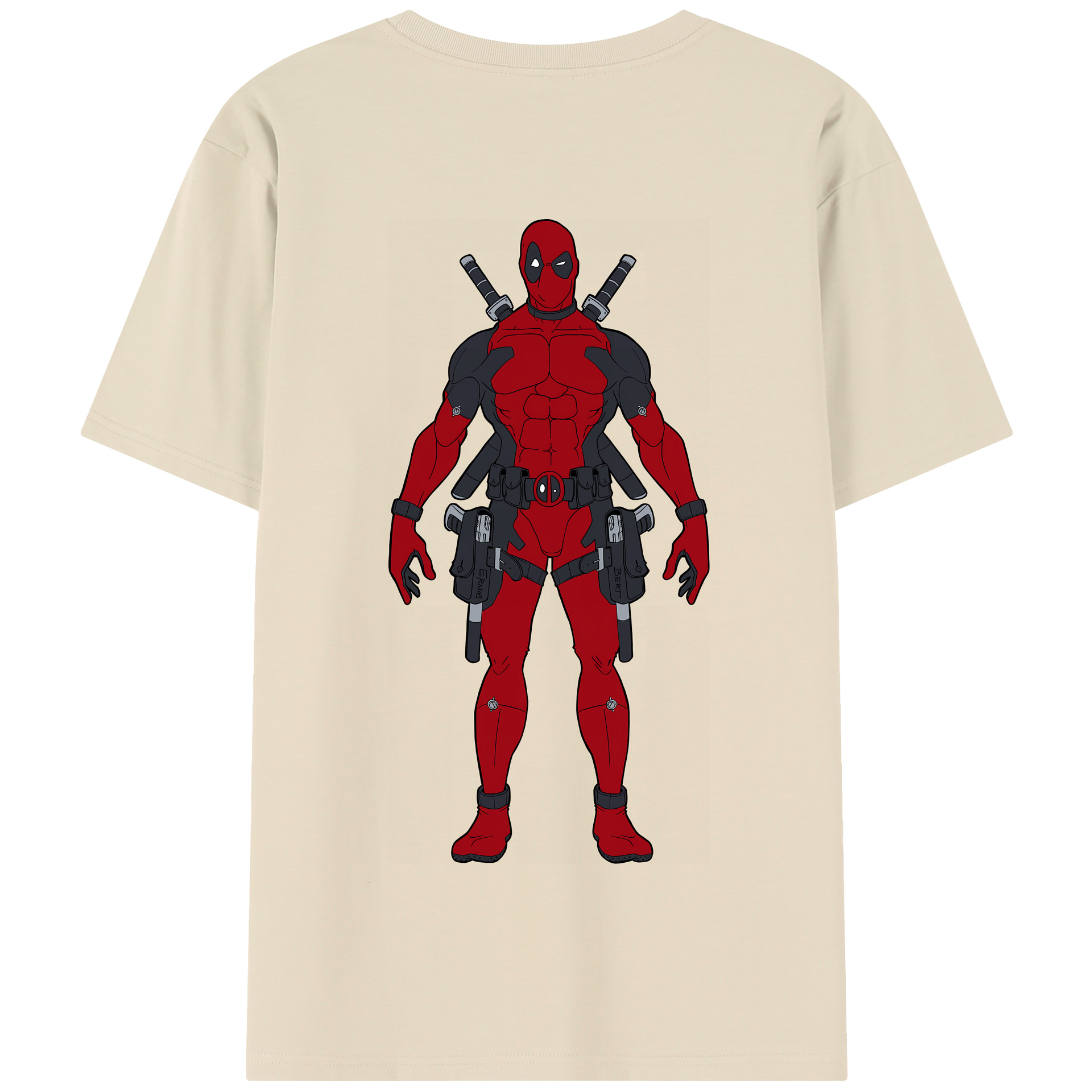 （画像用） Deadpool デッドプール 綿100％半袖Tシャツ（背面プリント）