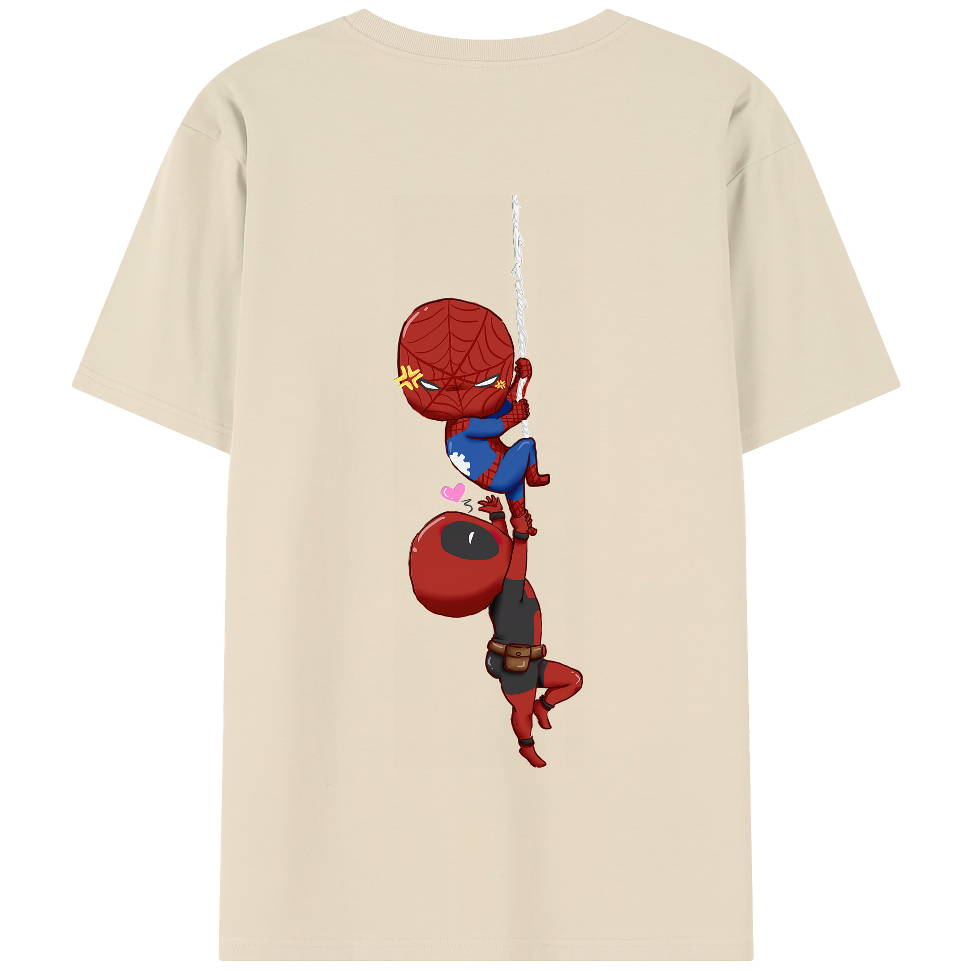 （画像用） Deadpool デッドプール 綿100％半袖Tシャツ（背面プリント）