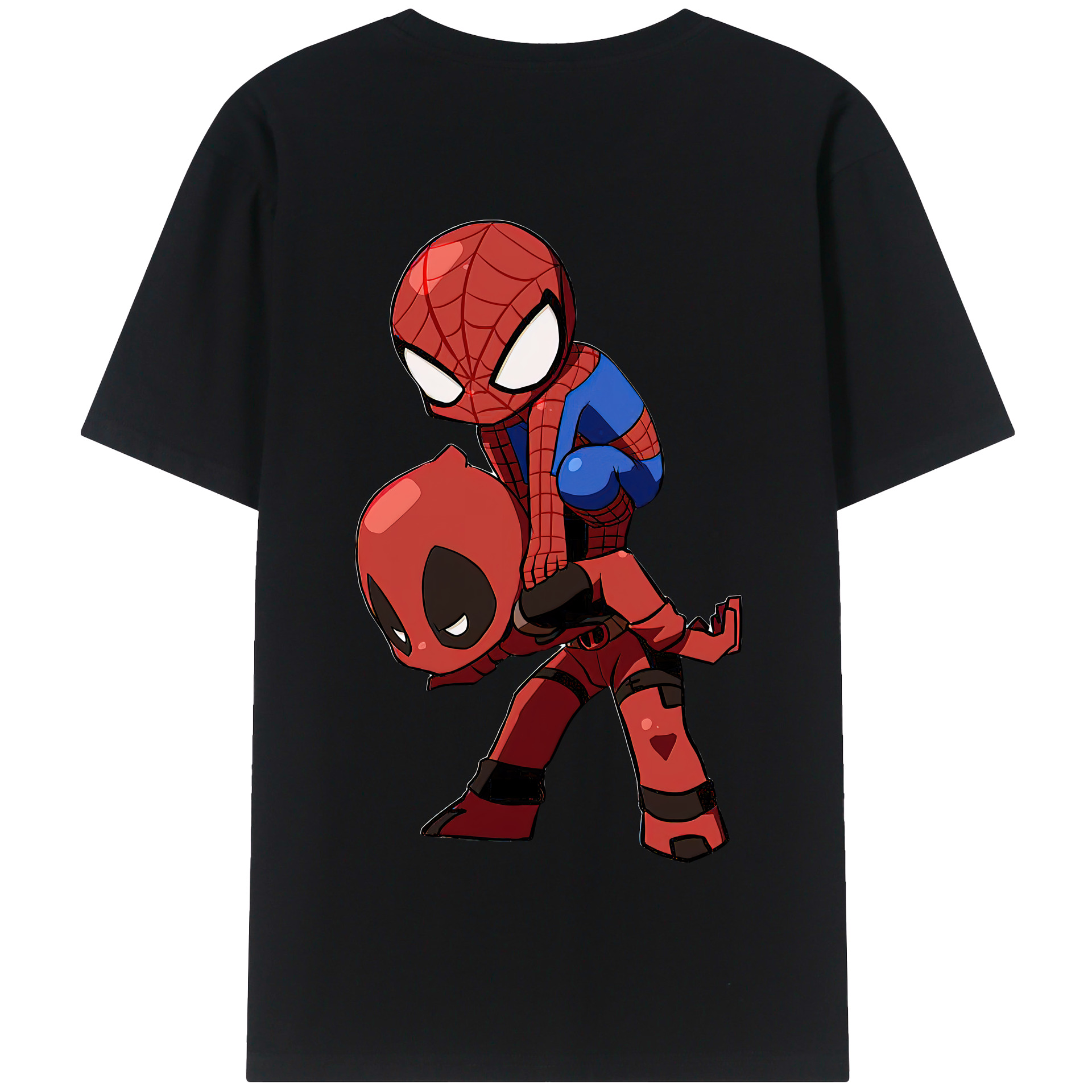 （画像用） Deadpool デッドプール 綿100％半袖Tシャツ（背面プリント）