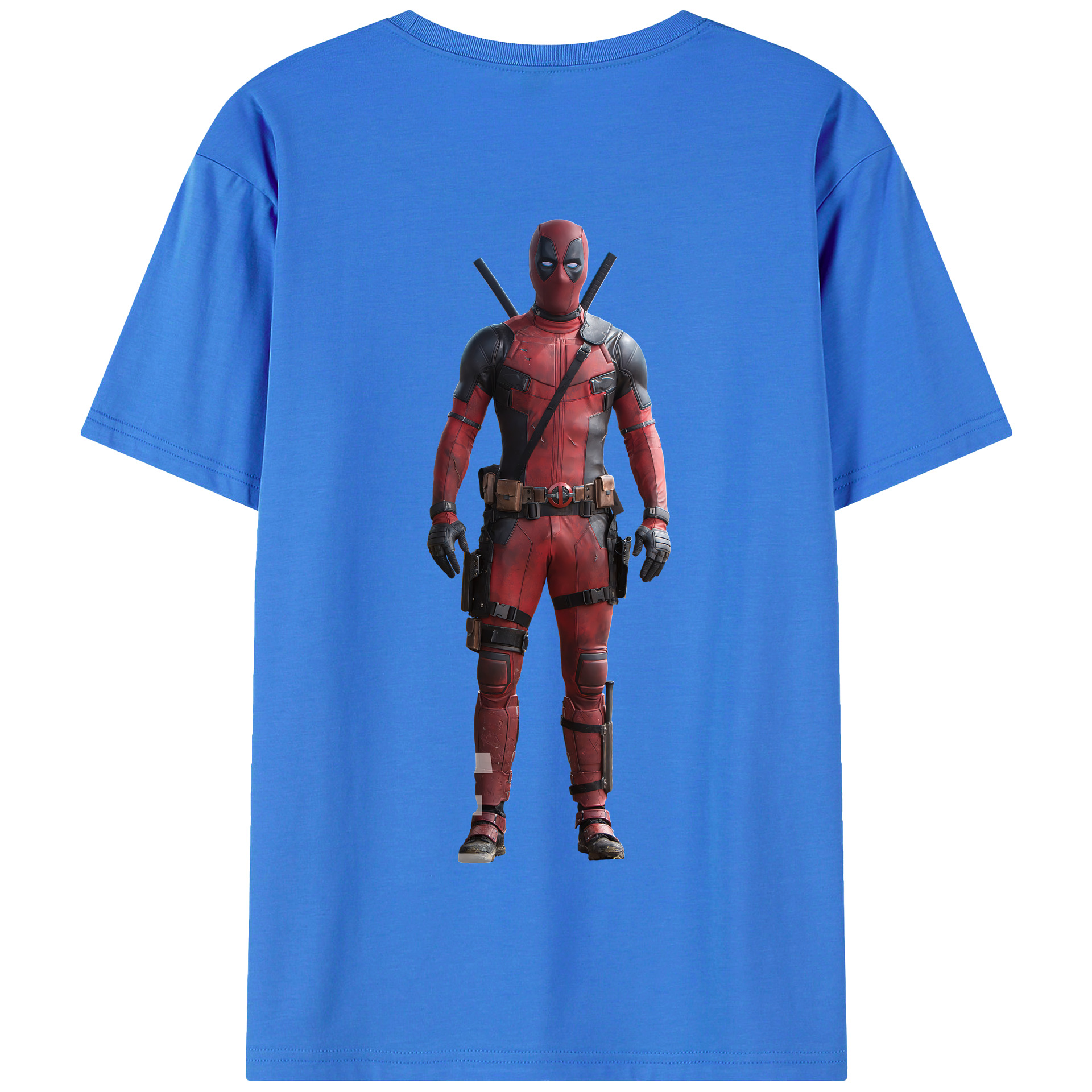 （画像用） Deadpool デッドプール 綿100％半袖Tシャツ（背面プリント）