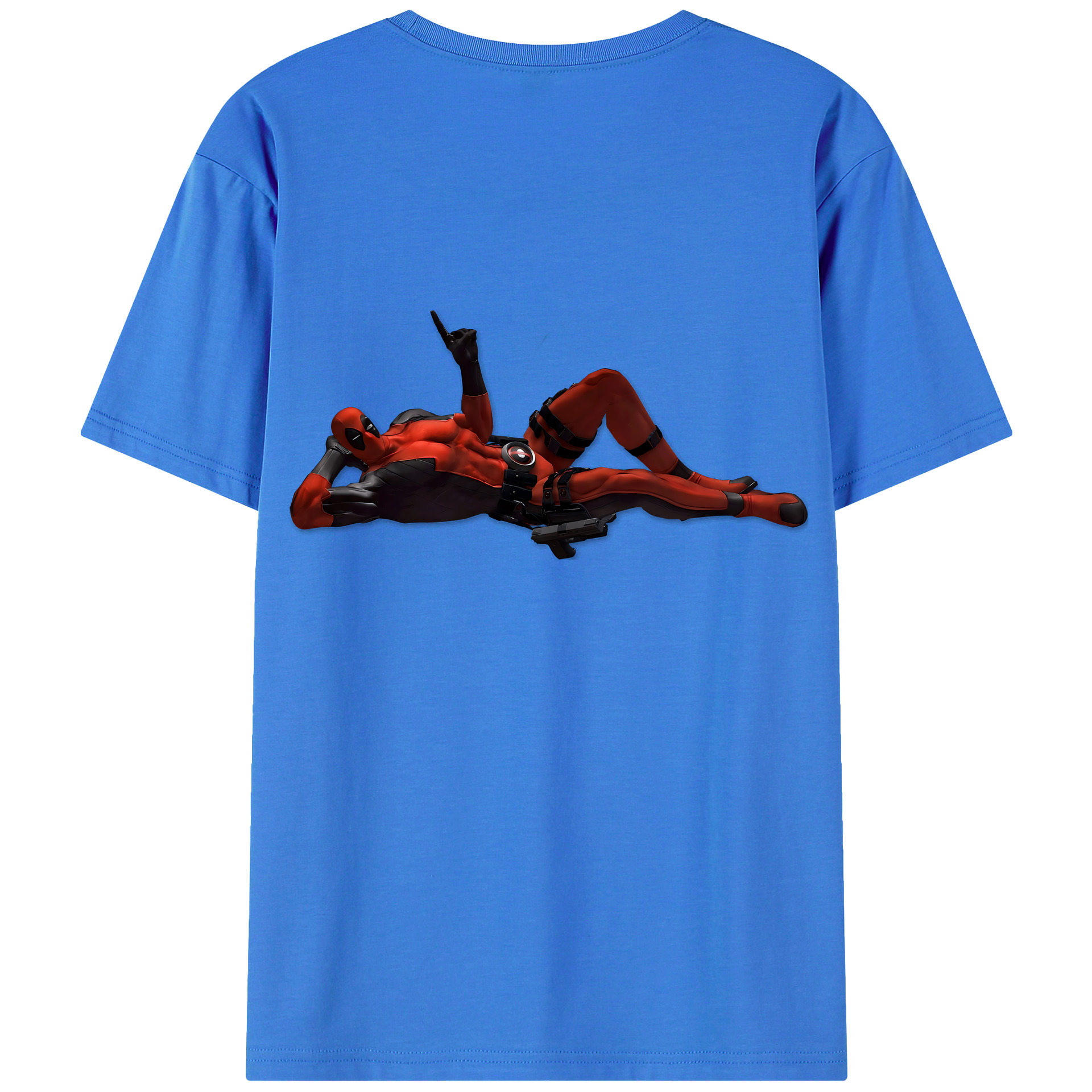 （画像用） Deadpool デッドプール 綿100％半袖Tシャツ（背面プリント）