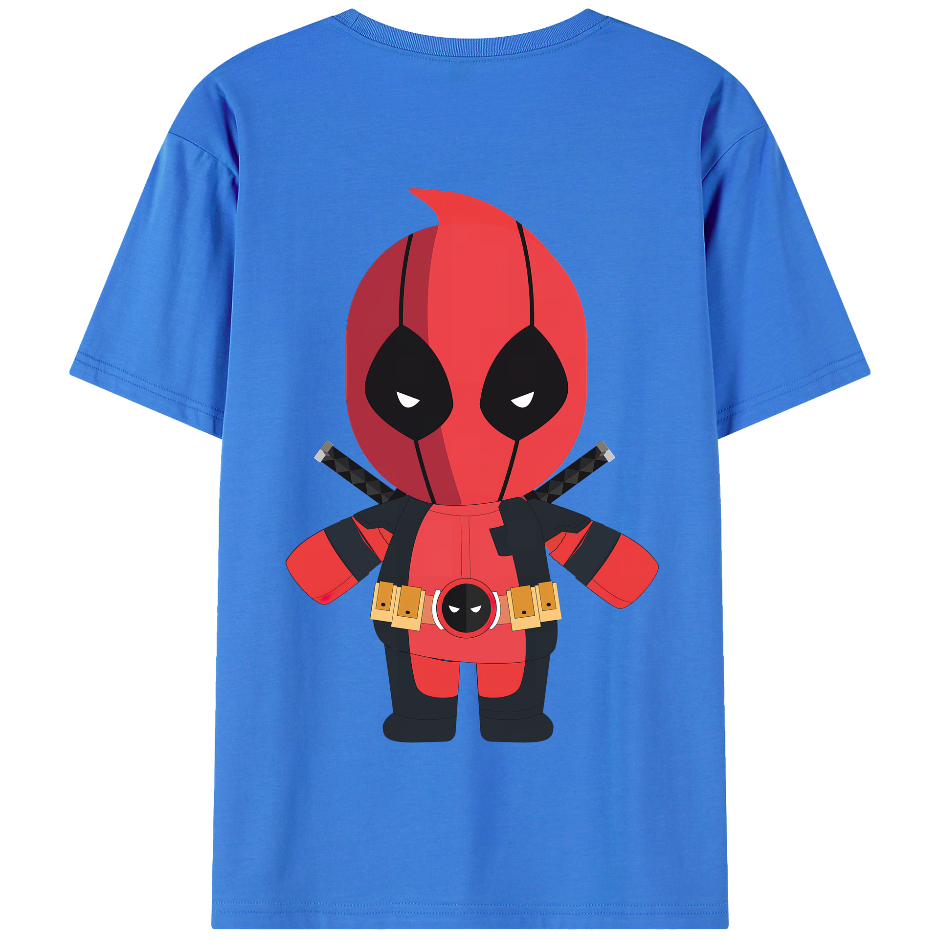 （画像用） Deadpool デッドプール 綿100％半袖Tシャツ（背面プリント）