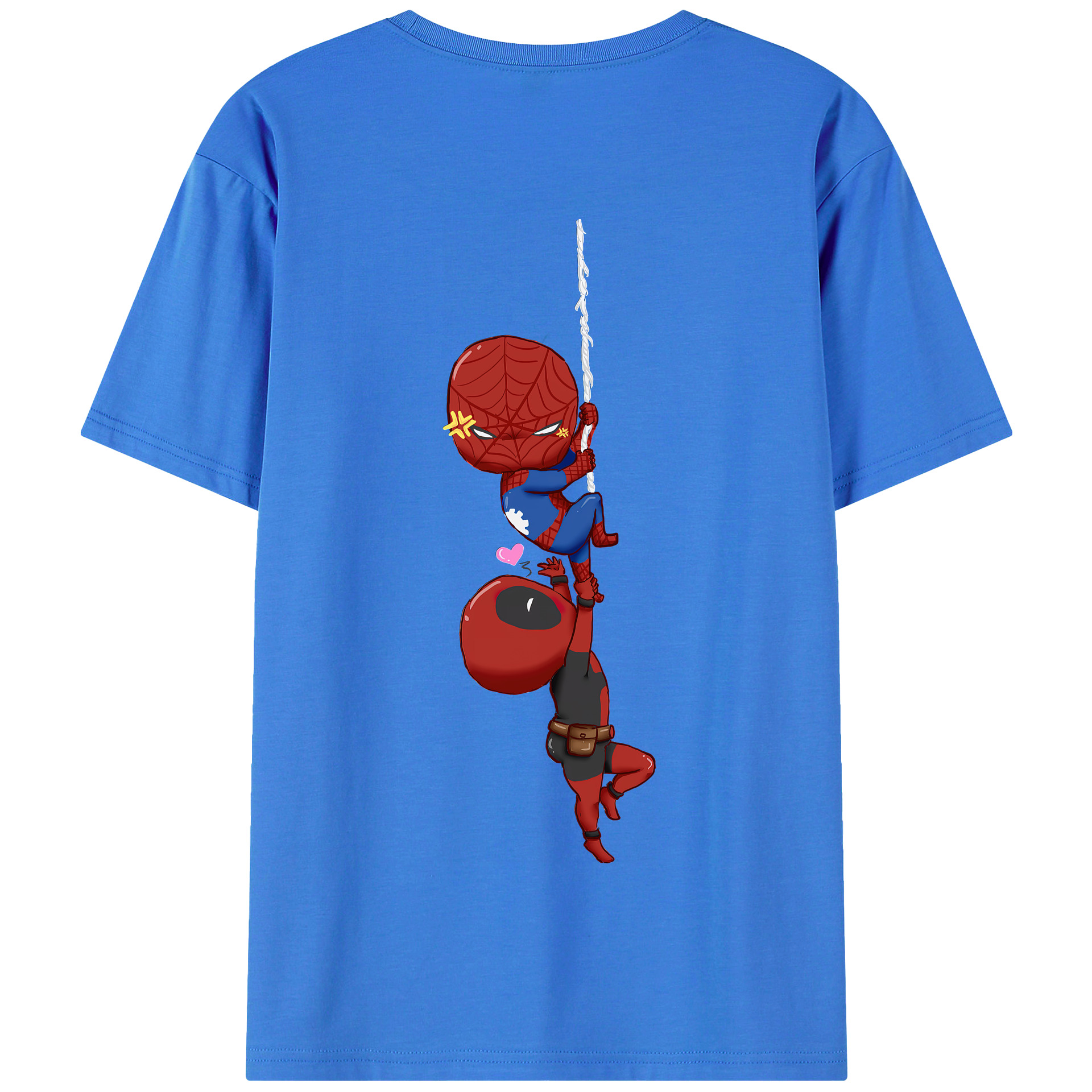 （画像用） Deadpool デッドプール 綿100％半袖Tシャツ（背面プリント）