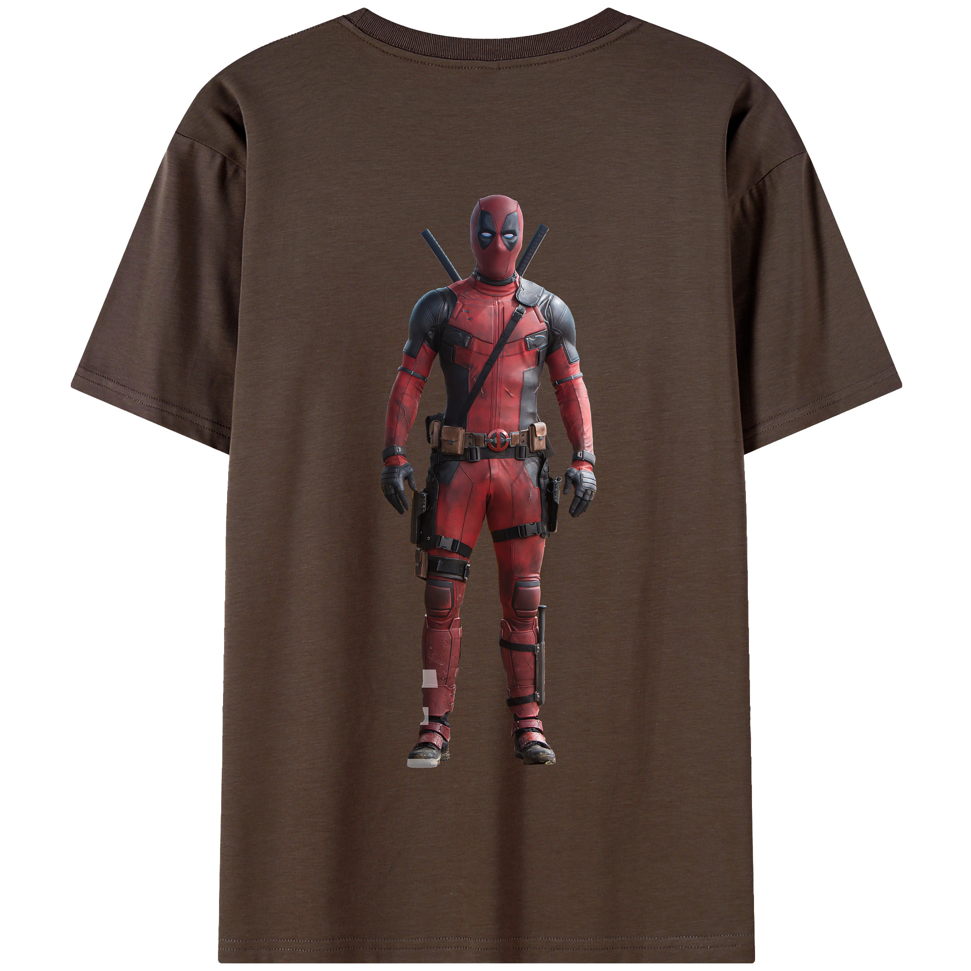 （画像用） Deadpool デッドプール 綿100％半袖Tシャツ（背面プリント）