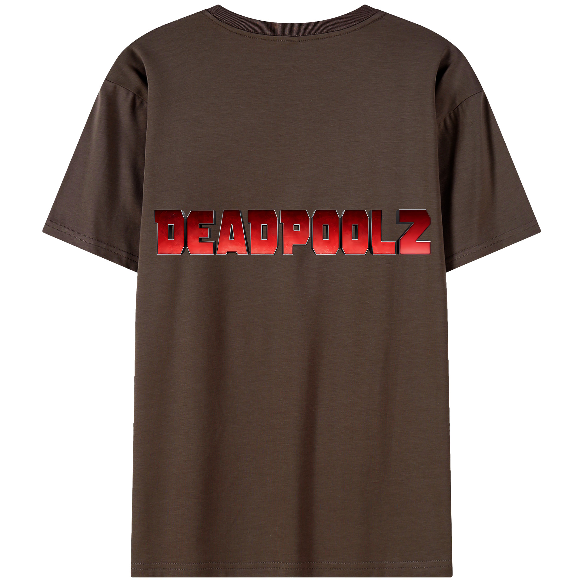 （画像用） Deadpool デッドプール 綿100％半袖Tシャツ（背面プリント）