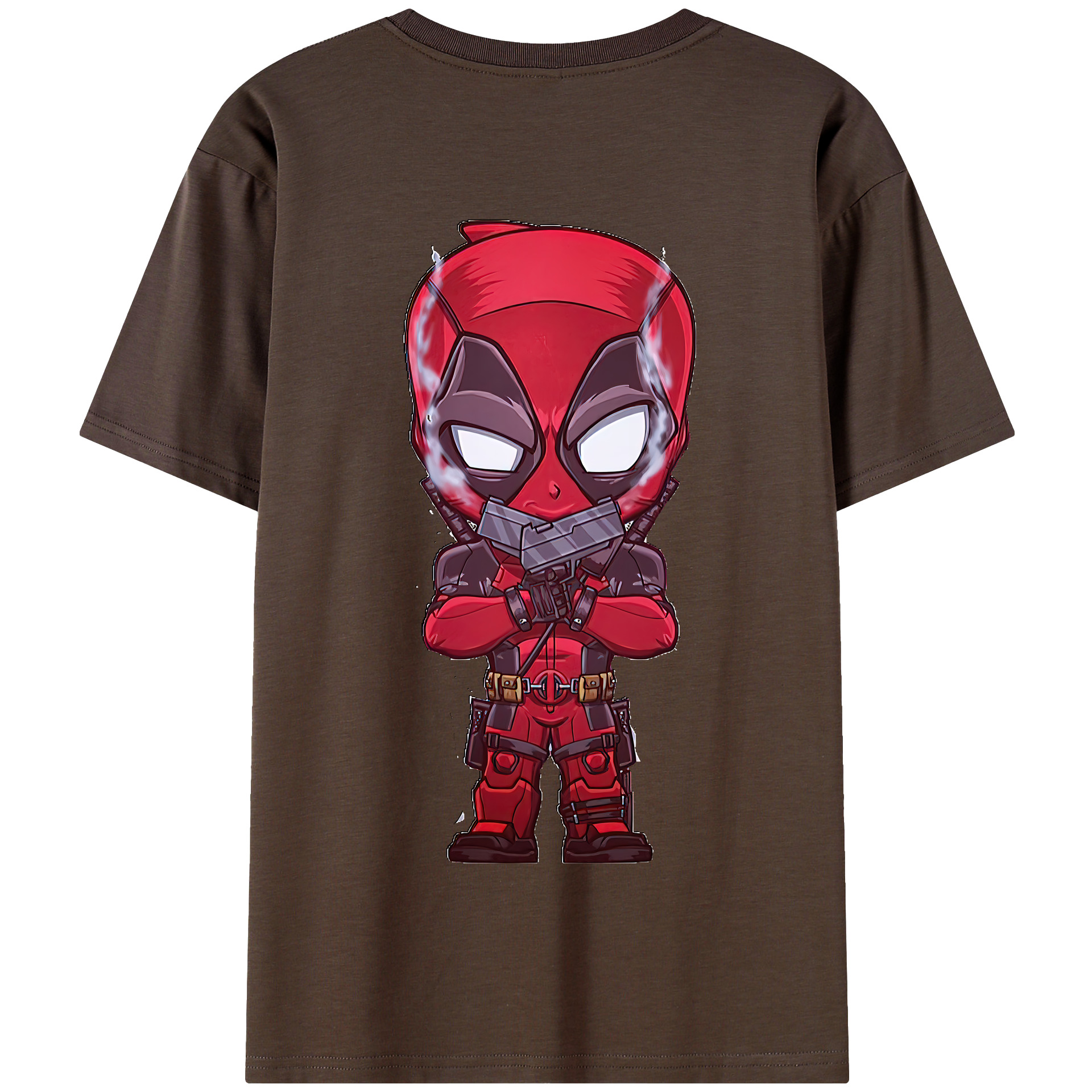 （画像用） Deadpool デッドプール 綿100％半袖Tシャツ（背面プリント）