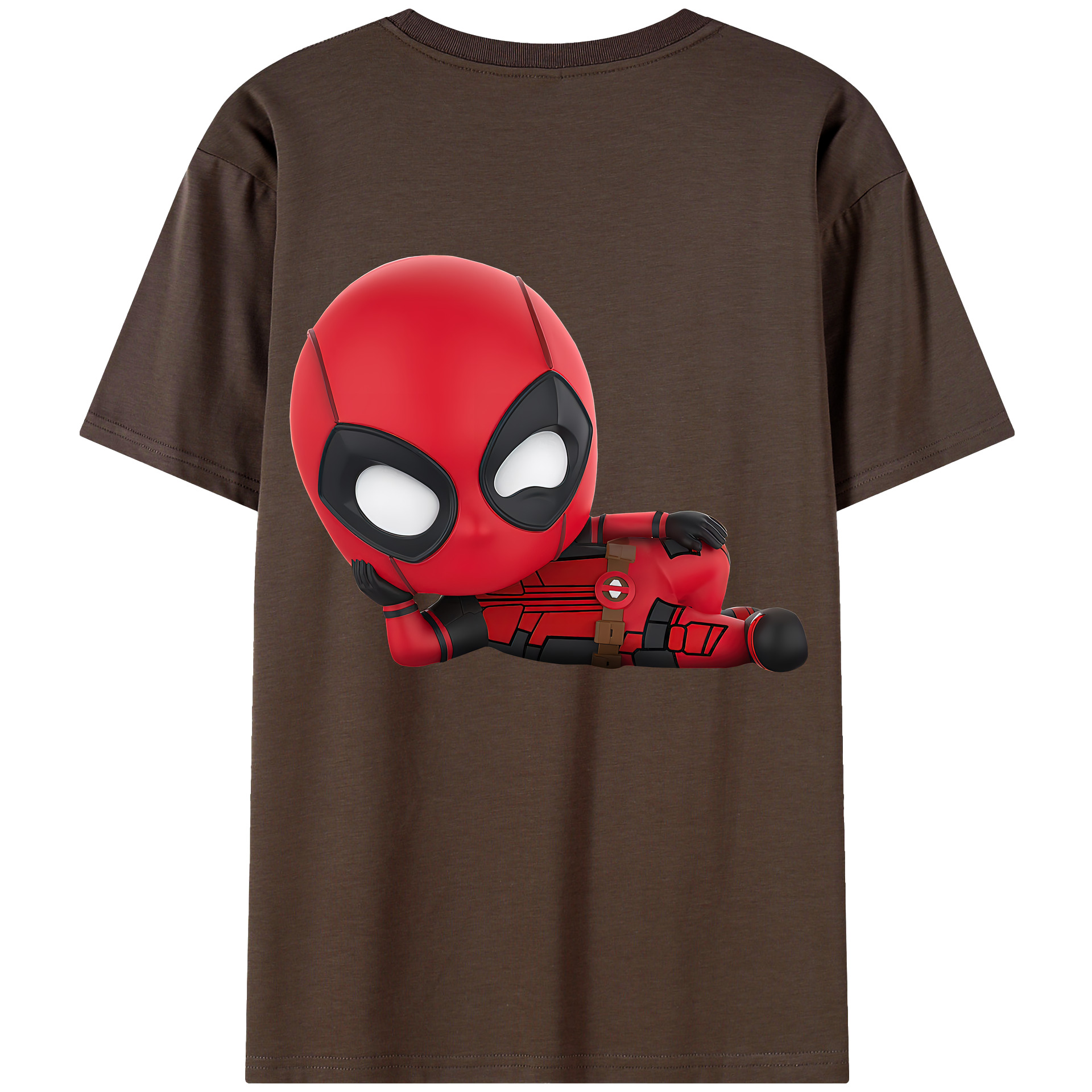 （画像用） Deadpool デッドプール 綿100％半袖Tシャツ（背面プリント）