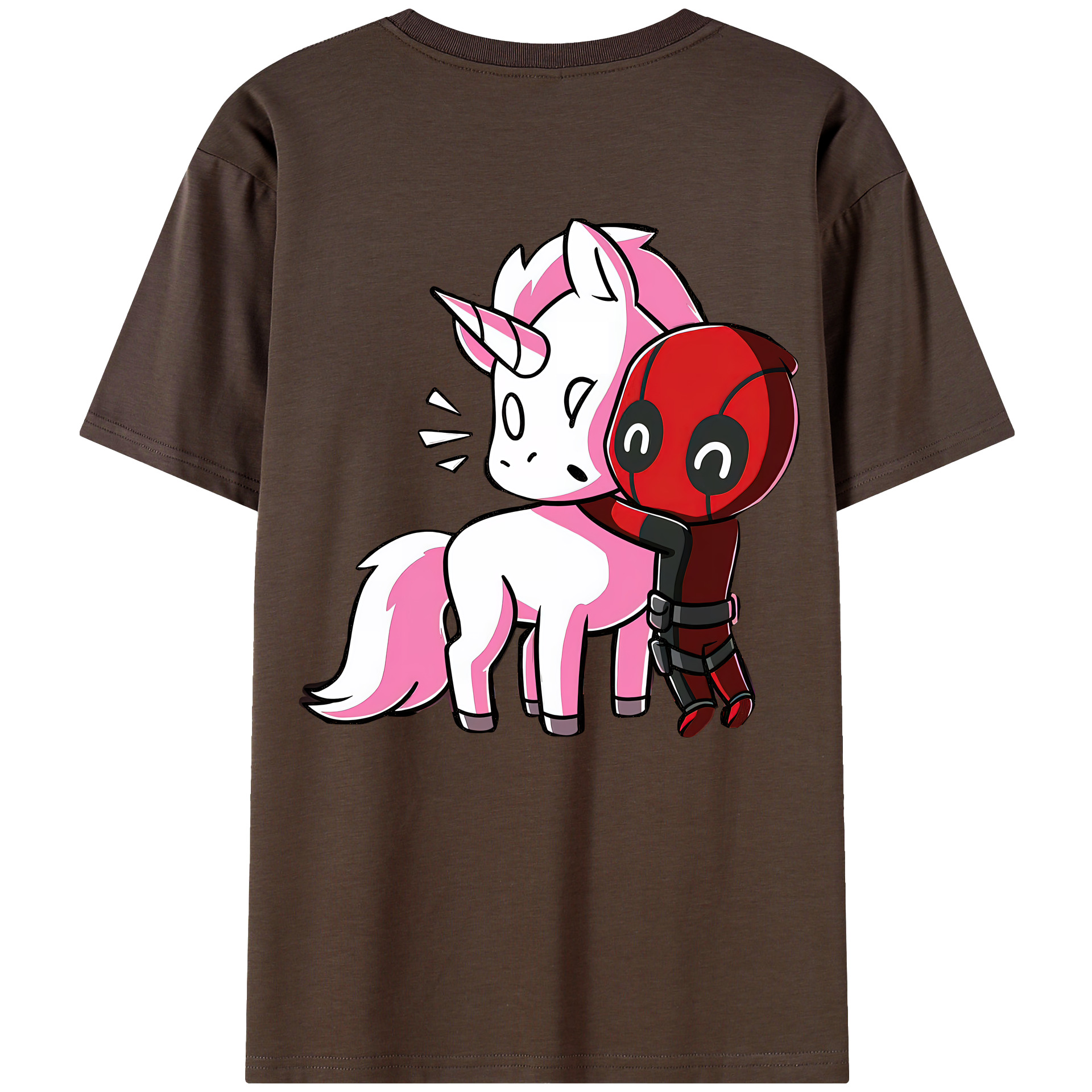 （画像用） Deadpool デッドプール 綿100％半袖Tシャツ（背面プリント）