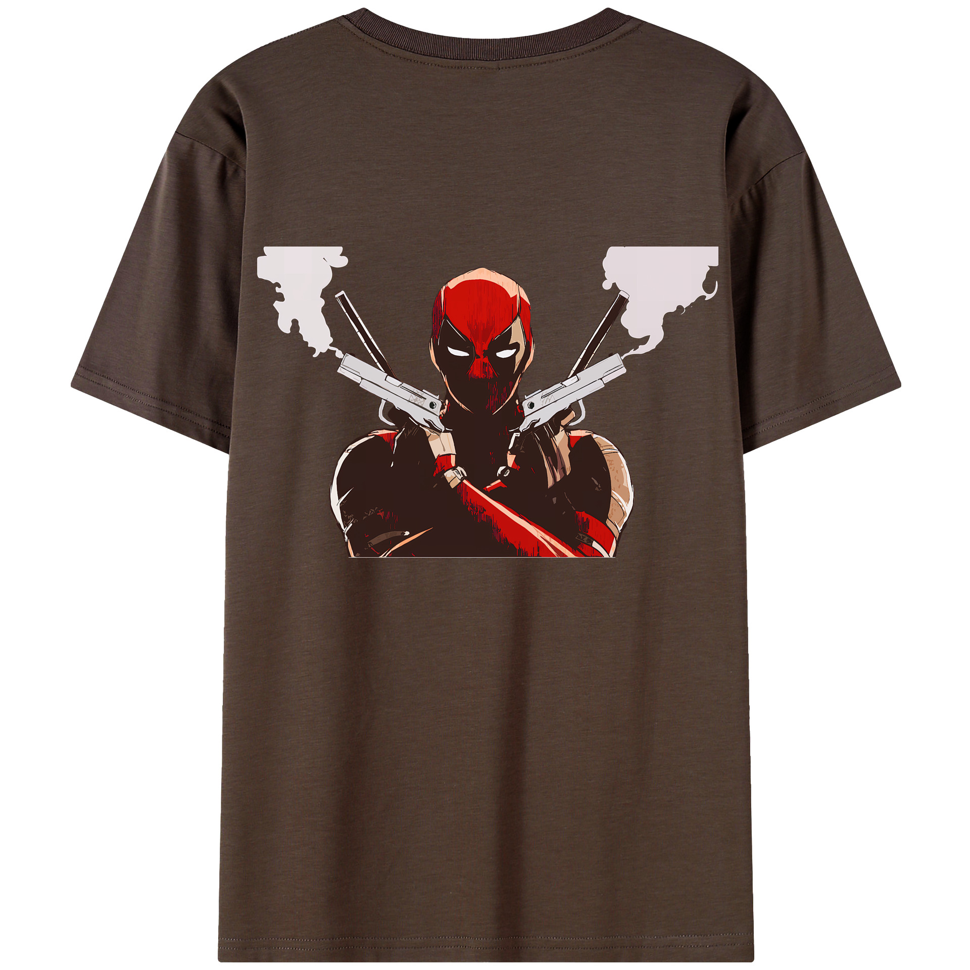 （画像用） Deadpool デッドプール 綿100％半袖Tシャツ（背面プリント）