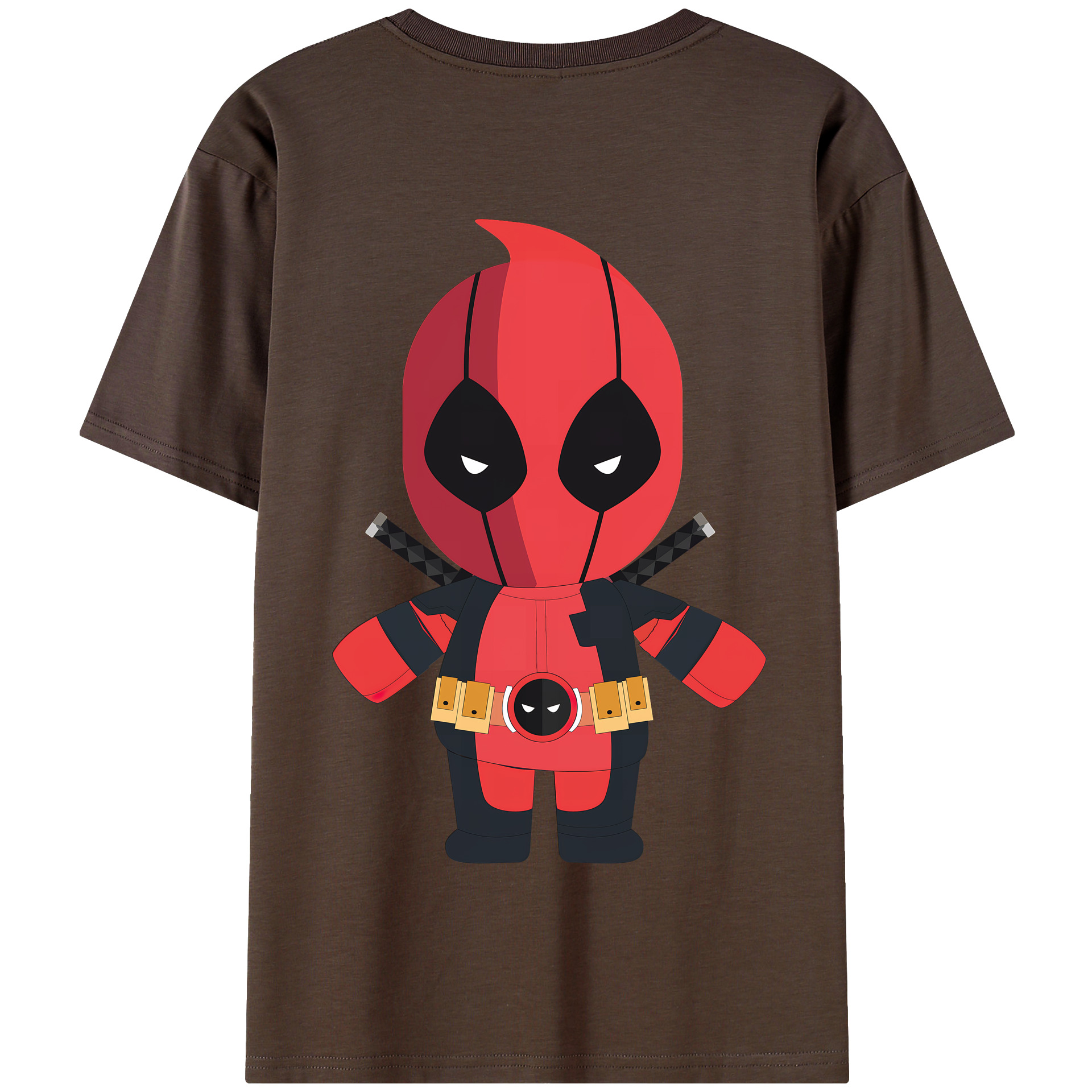 （画像用） Deadpool デッドプール 綿100％半袖Tシャツ（背面プリント）