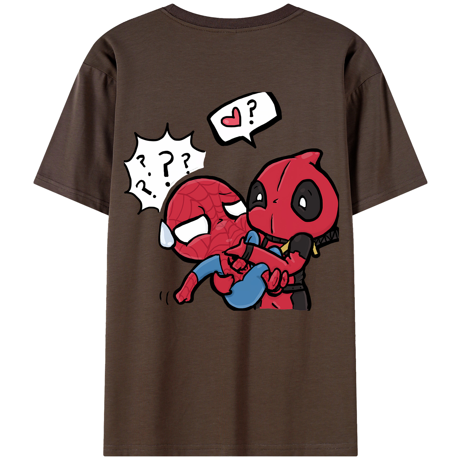 （画像用） Deadpool デッドプール 綿100％半袖Tシャツ（背面プリント）