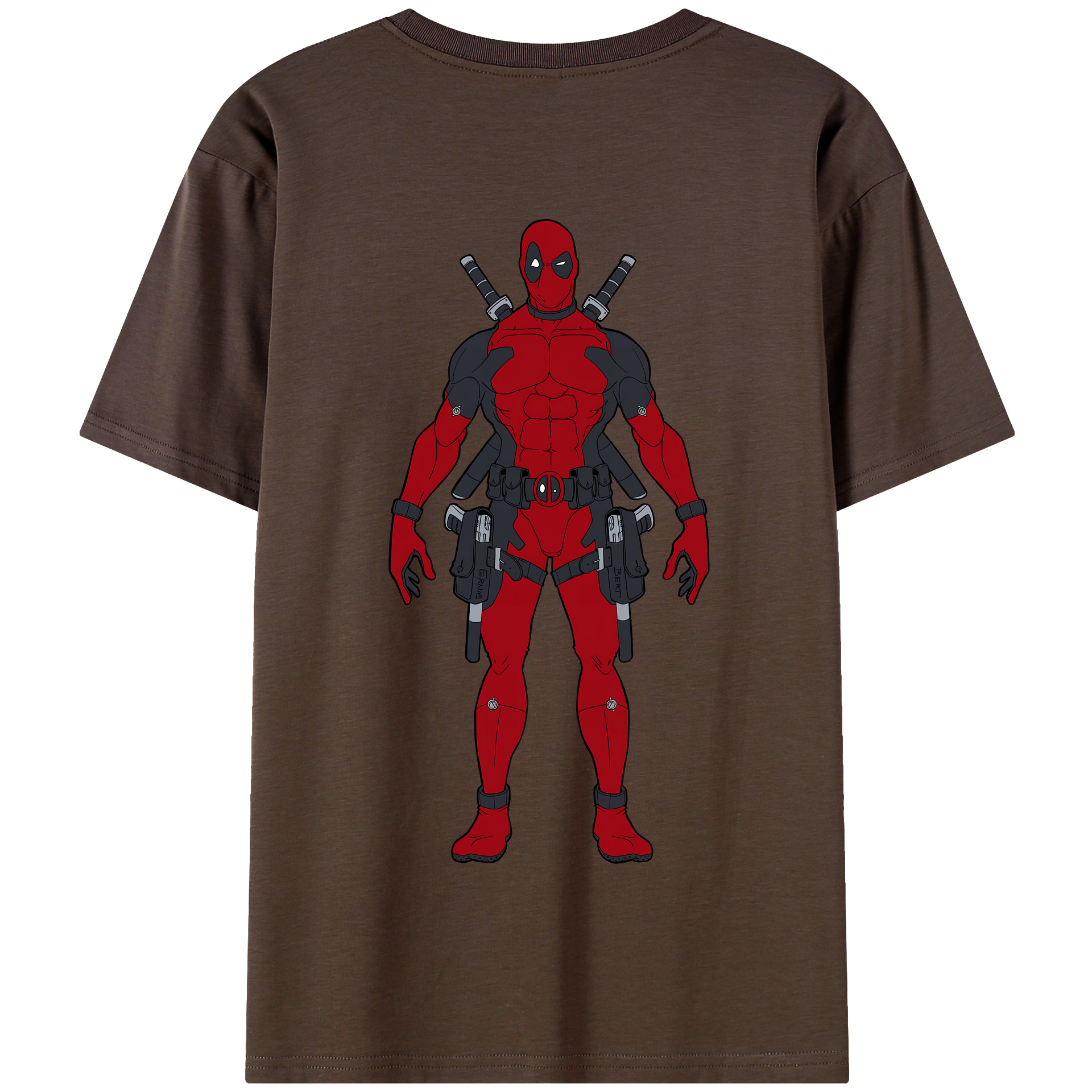 （画像用） Deadpool デッドプール 綿100％半袖Tシャツ（背面プリント）