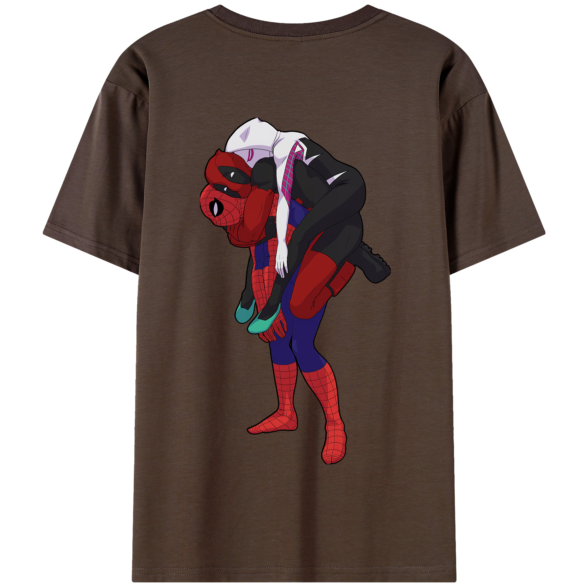 （画像用） Deadpool デッドプール 綿100％半袖Tシャツ（背面プリント）