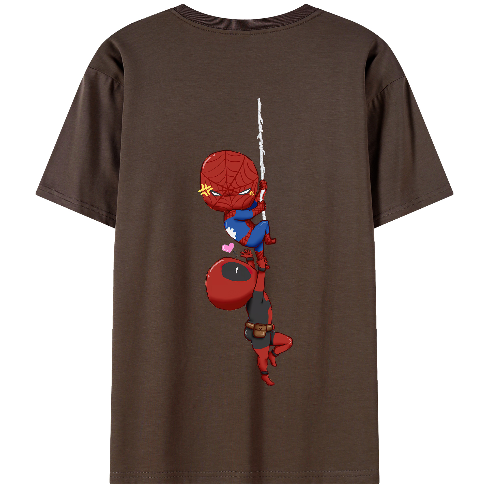 （画像用） Deadpool デッドプール 綿100％半袖Tシャツ（背面プリント）