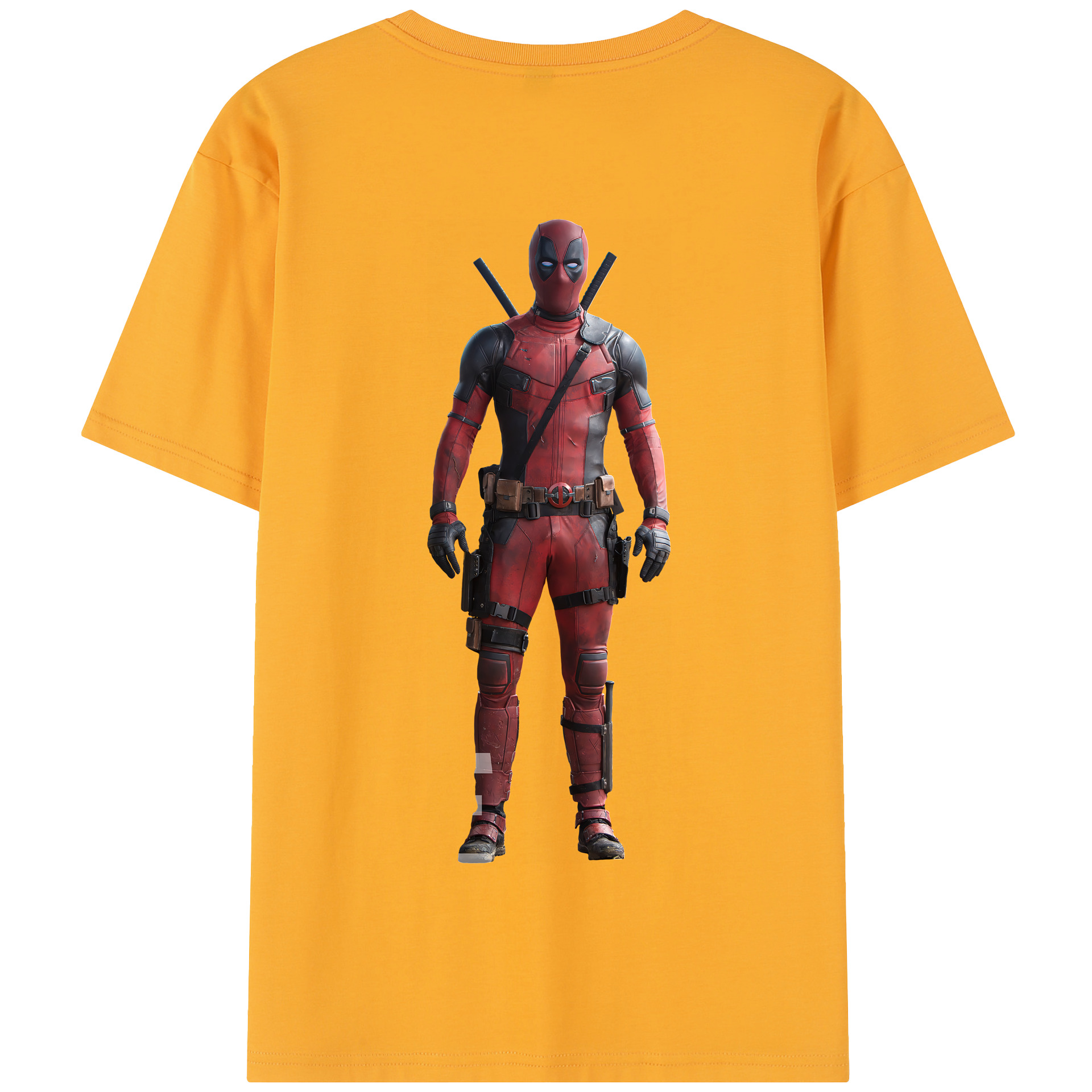 （画像用） Deadpool デッドプール 綿100％半袖Tシャツ（背面プリント）