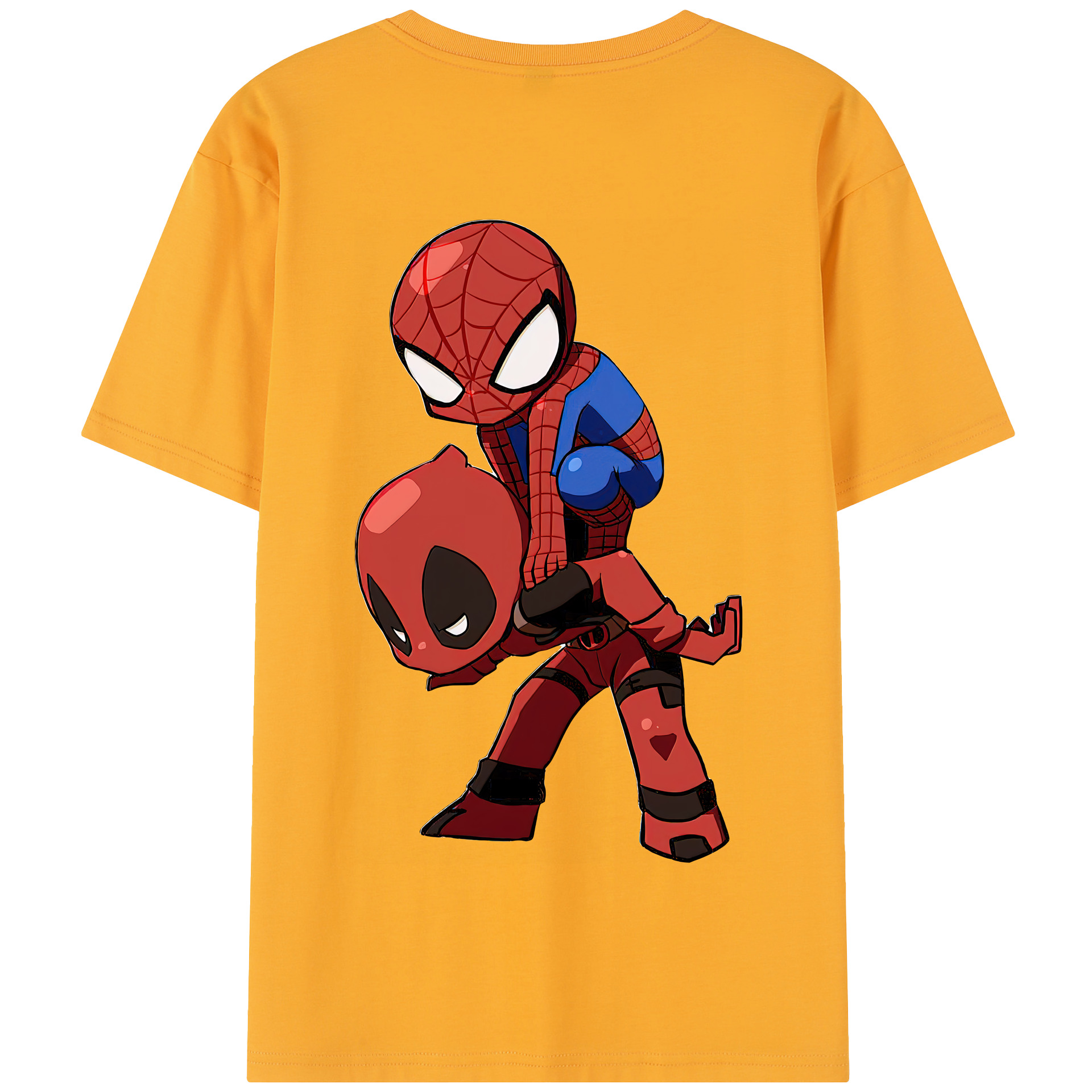 （画像用） Deadpool デッドプール 綿100％半袖Tシャツ（背面プリント）