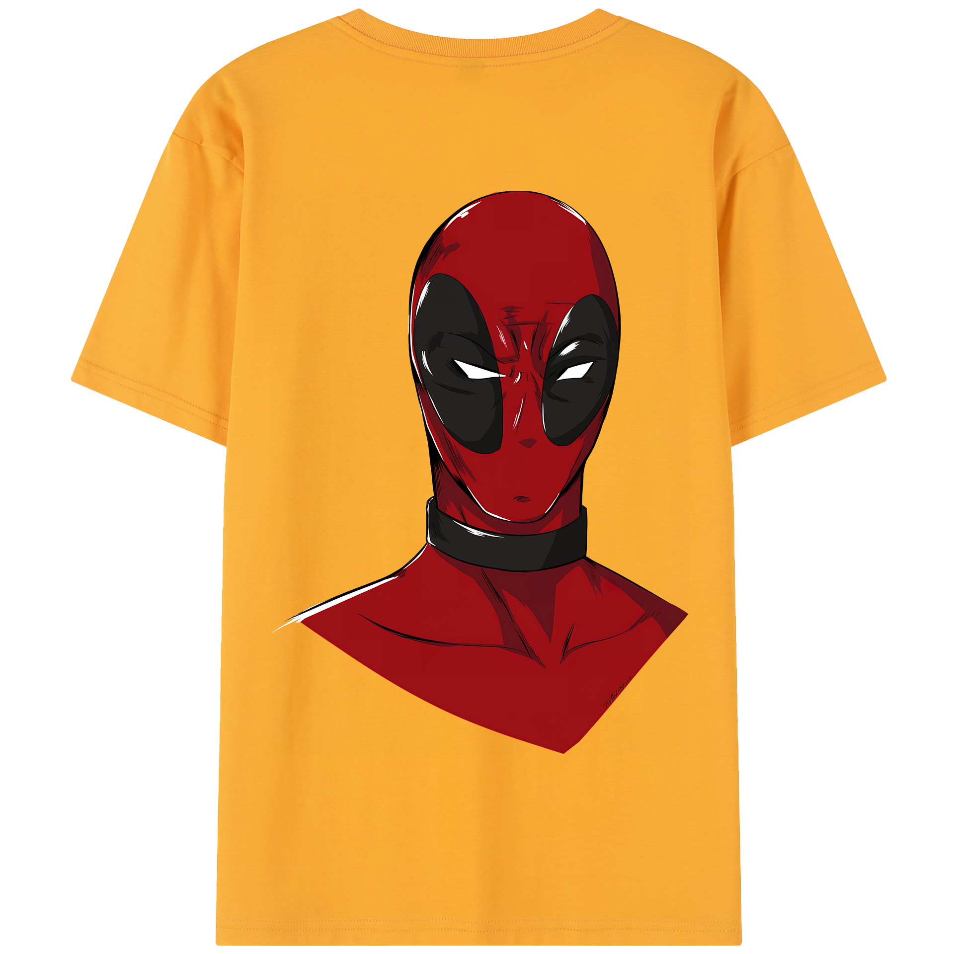 （画像用） Deadpool デッドプール 綿100％半袖Tシャツ（背面プリント）