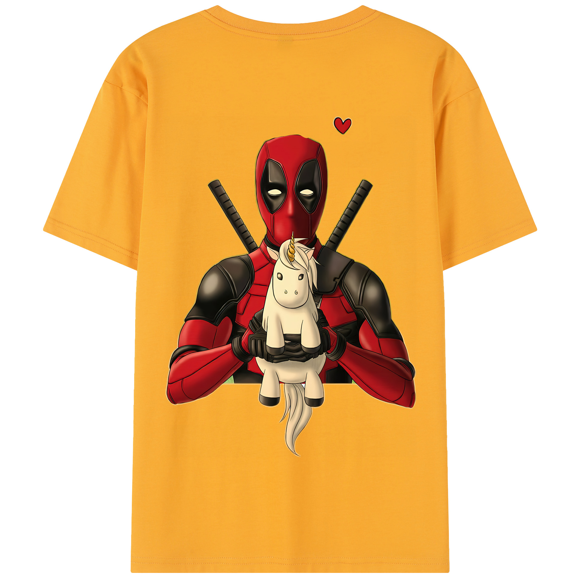 （画像用） Deadpool デッドプール 綿100％半袖Tシャツ（背面プリント）