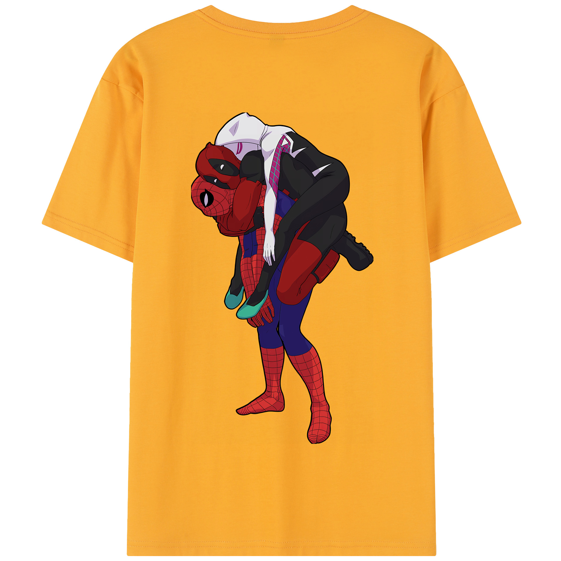 （画像用） Deadpool デッドプール 綿100％半袖Tシャツ（背面プリント）