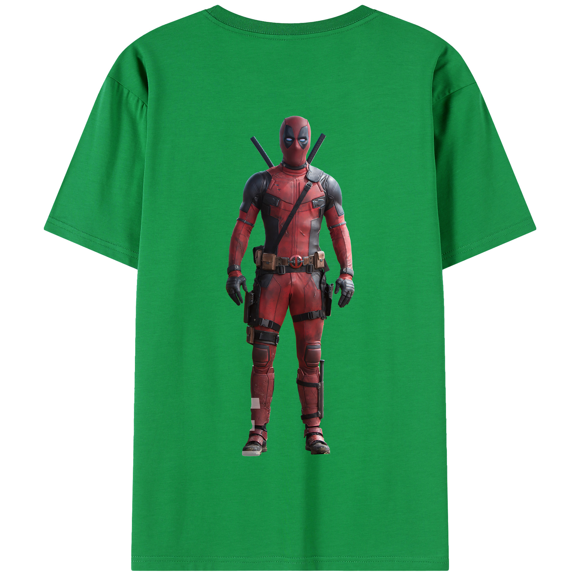 （画像用） Deadpool デッドプール 綿100％半袖Tシャツ（背面プリント）