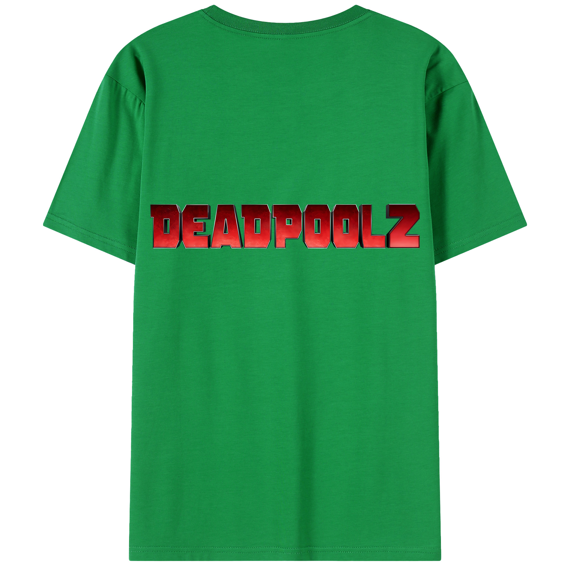 （画像用） Deadpool デッドプール 綿100％半袖Tシャツ（背面プリント）