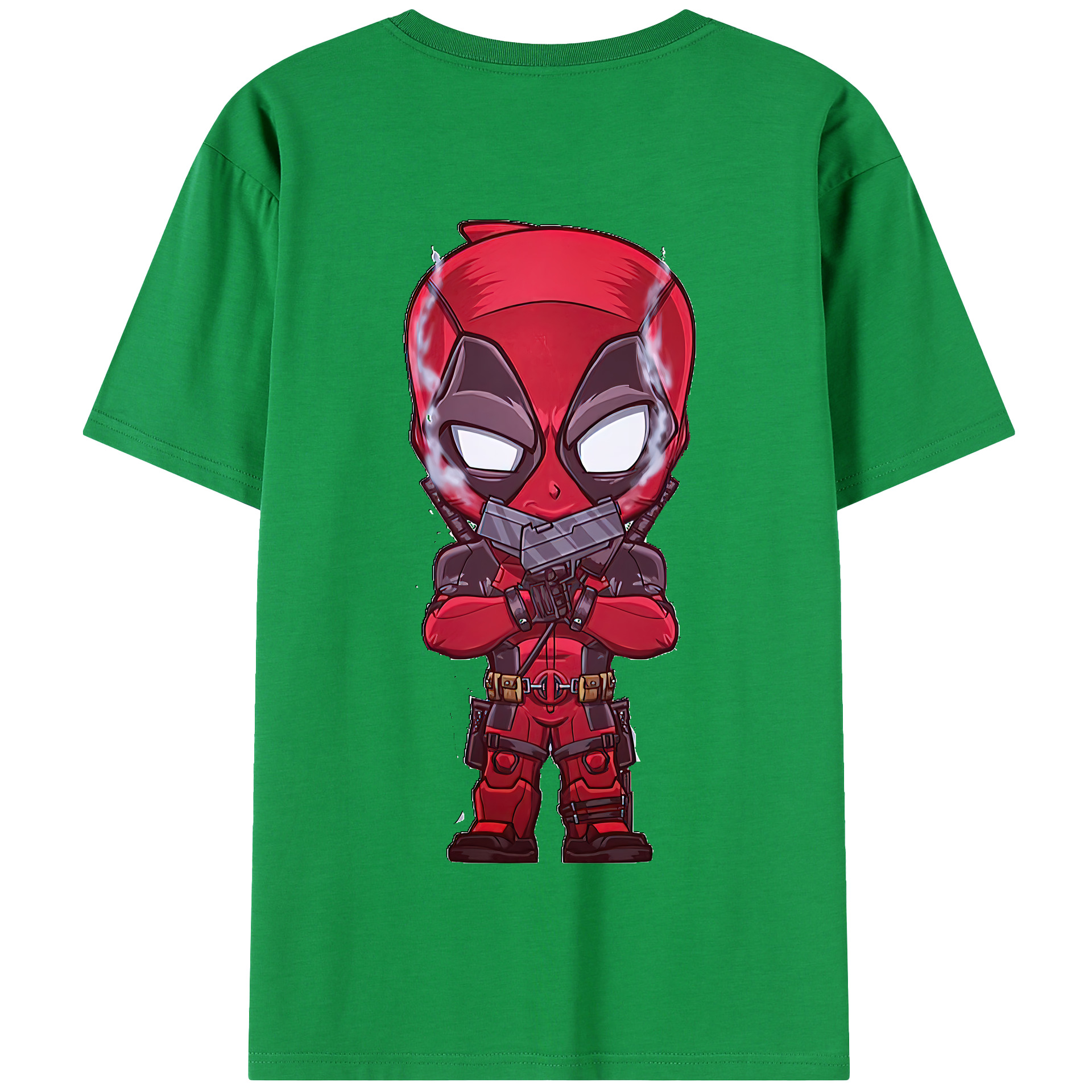 （画像用） Deadpool デッドプール 綿100％半袖Tシャツ（背面プリント）