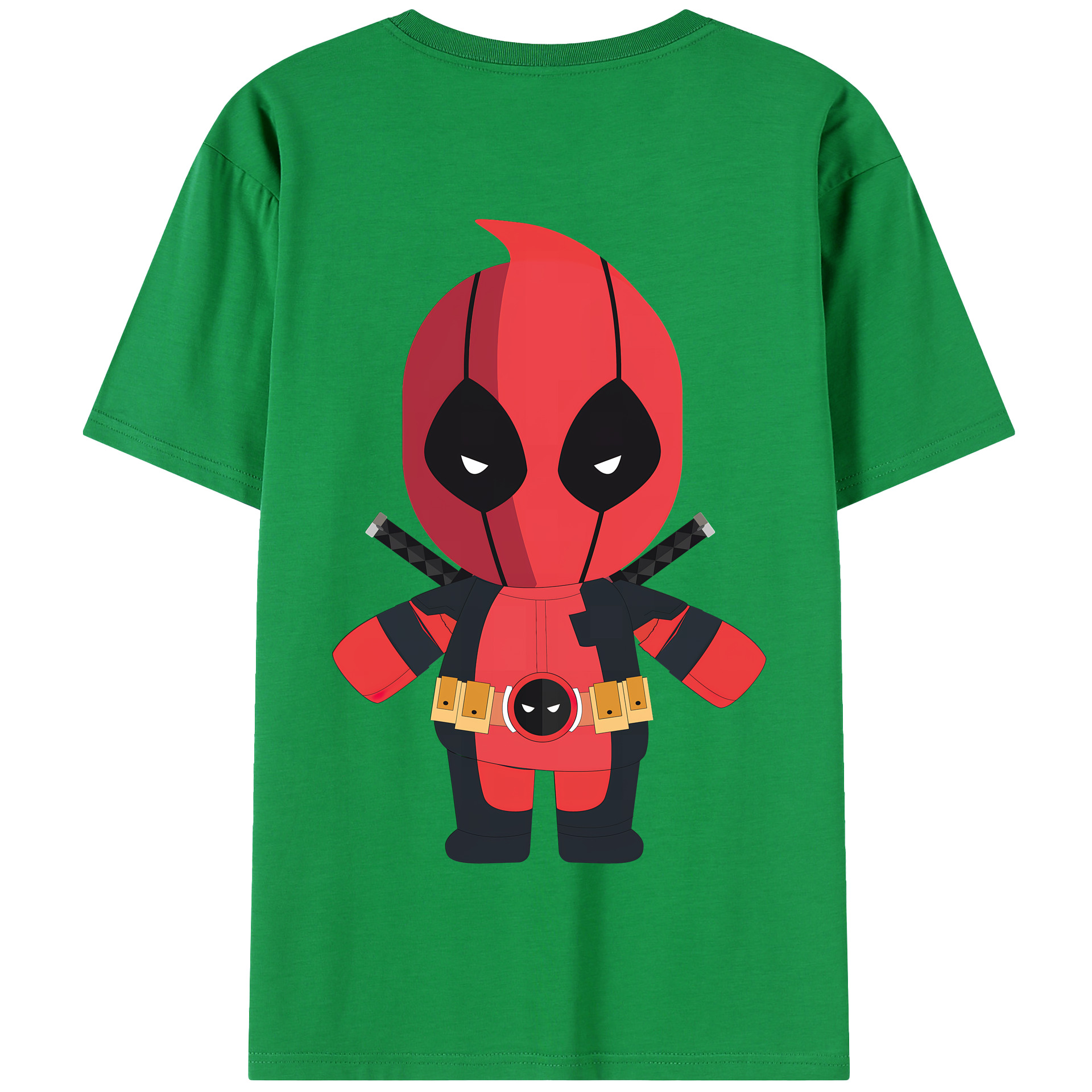 （画像用） Deadpool デッドプール 綿100％半袖Tシャツ（背面プリント）