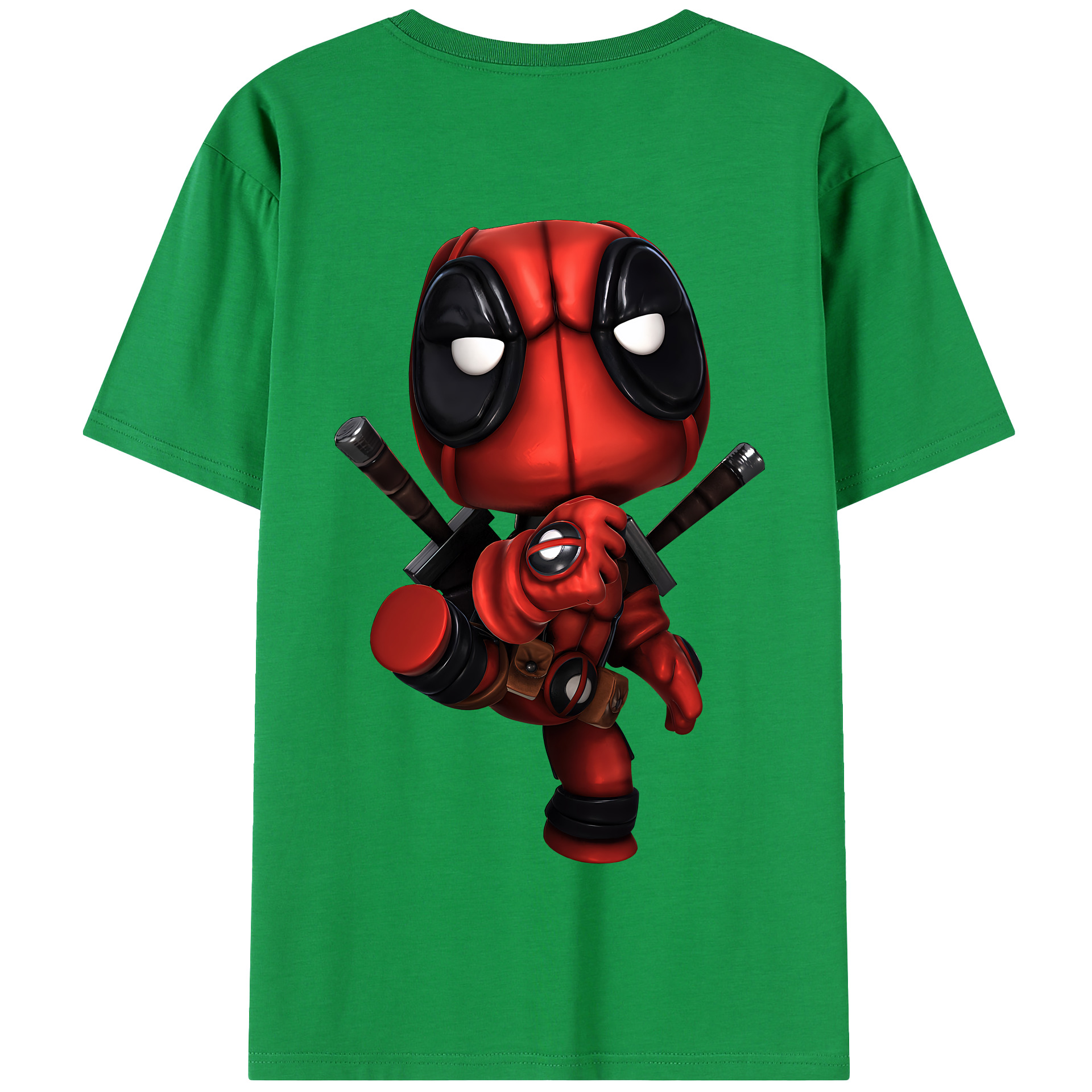 （画像用） Deadpool デッドプール 綿100％半袖Tシャツ（背面プリント）