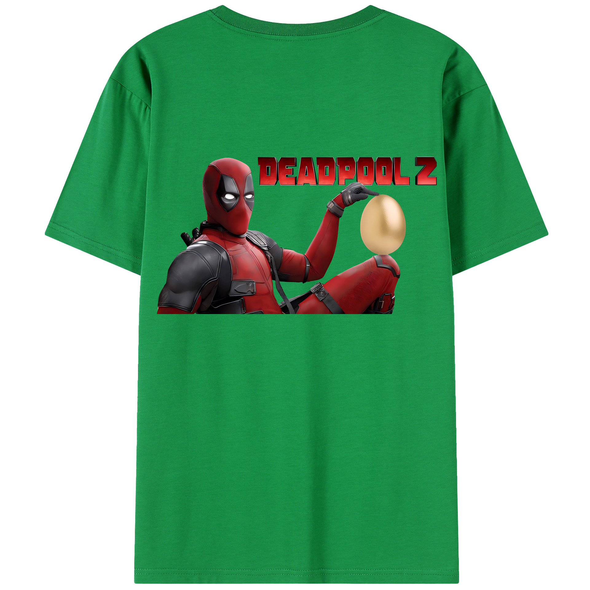 （画像用） Deadpool デッドプール 綿100％半袖Tシャツ（背面プリント）