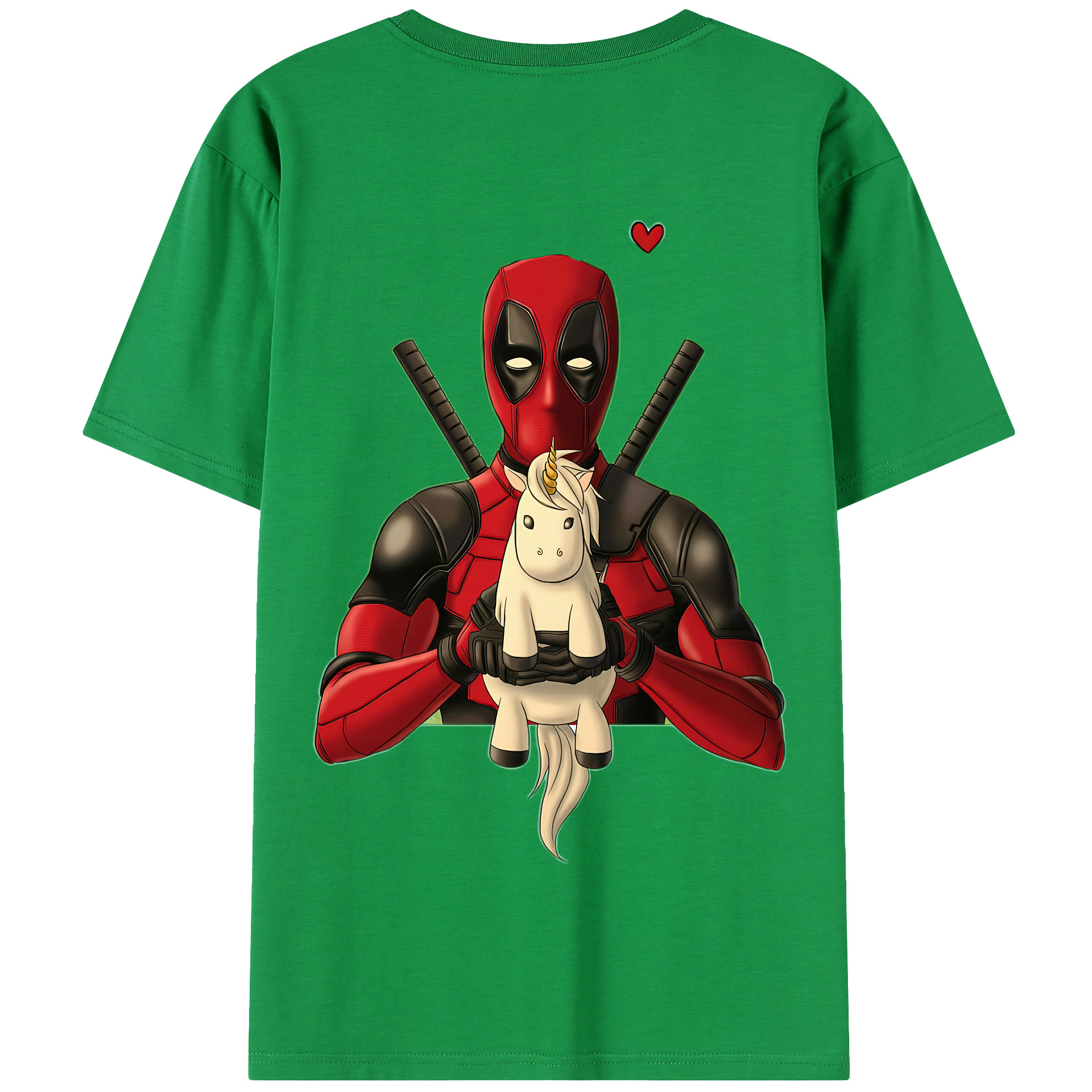 （画像用） Deadpool デッドプール 綿100％半袖Tシャツ（背面プリント）