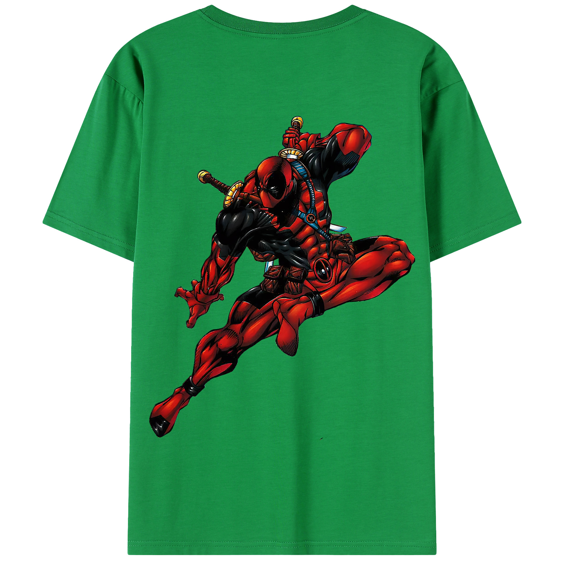 （画像用） Deadpool デッドプール 綿100％半袖Tシャツ（背面プリント）