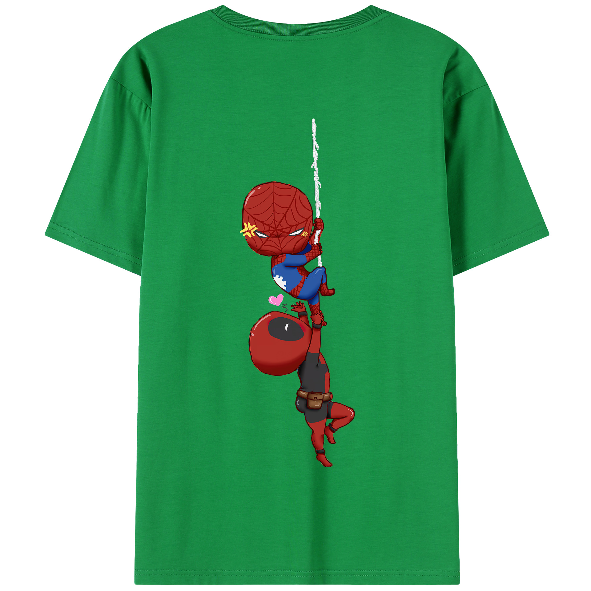 （画像用） Deadpool デッドプール 綿100％半袖Tシャツ（背面プリント）