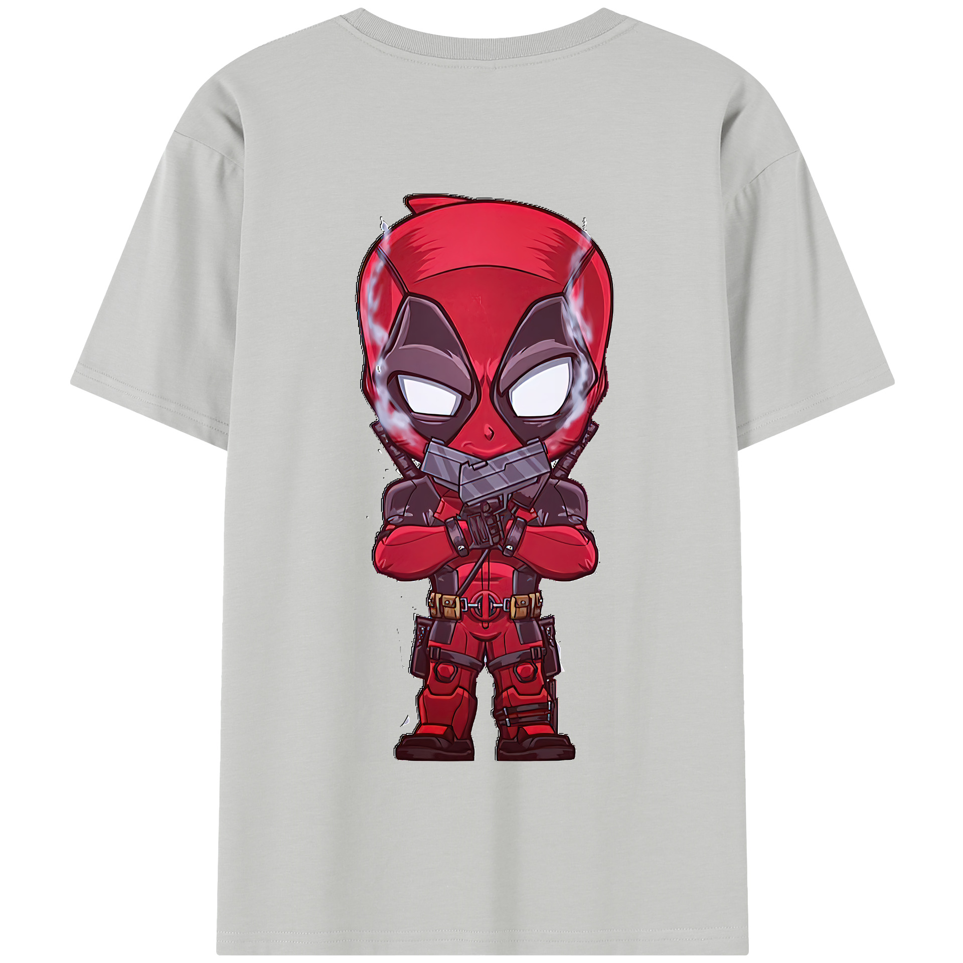 （画像用） Deadpool デッドプール 綿100％半袖Tシャツ（背面プリント）