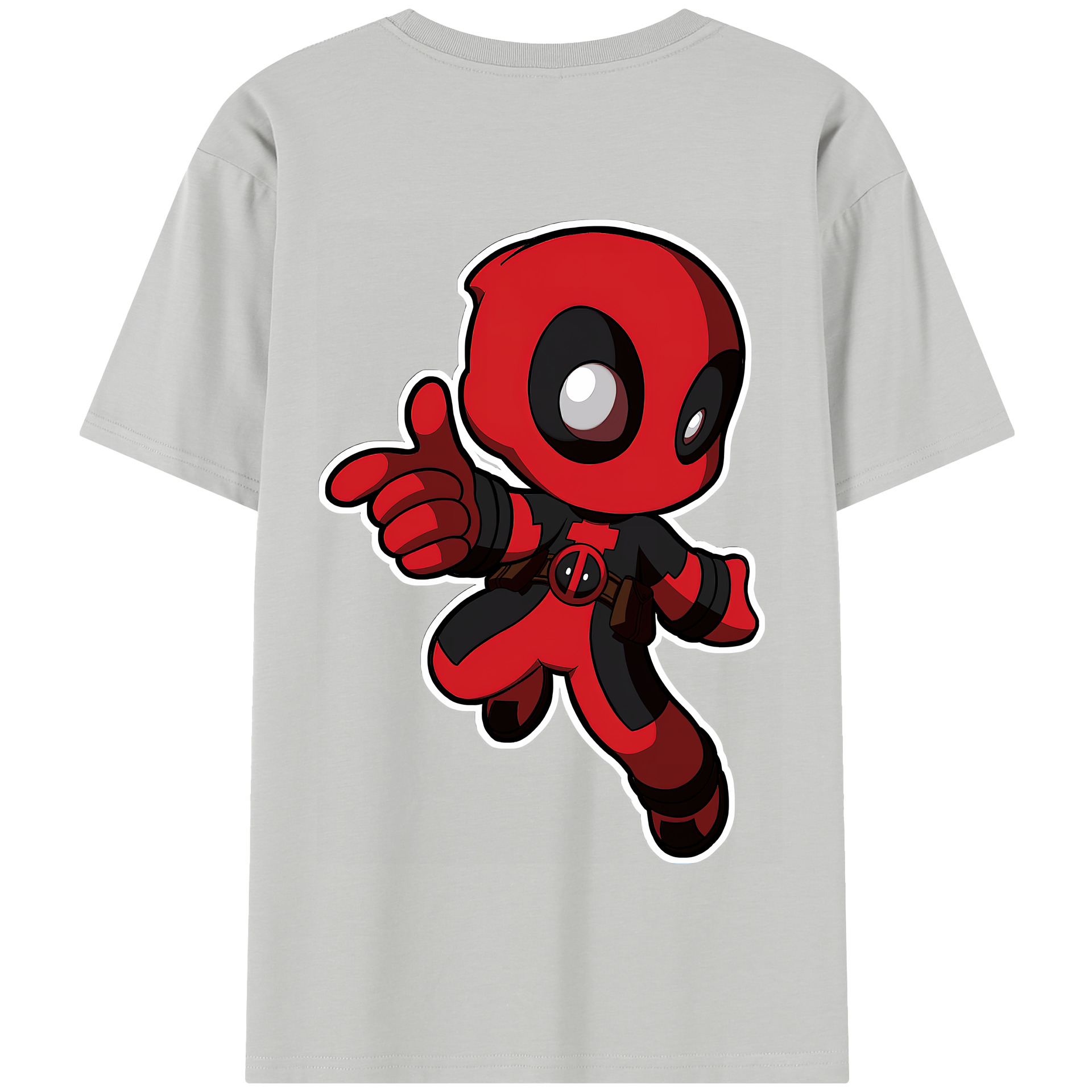 （画像用） Deadpool デッドプール 綿100％半袖Tシャツ（背面プリント）