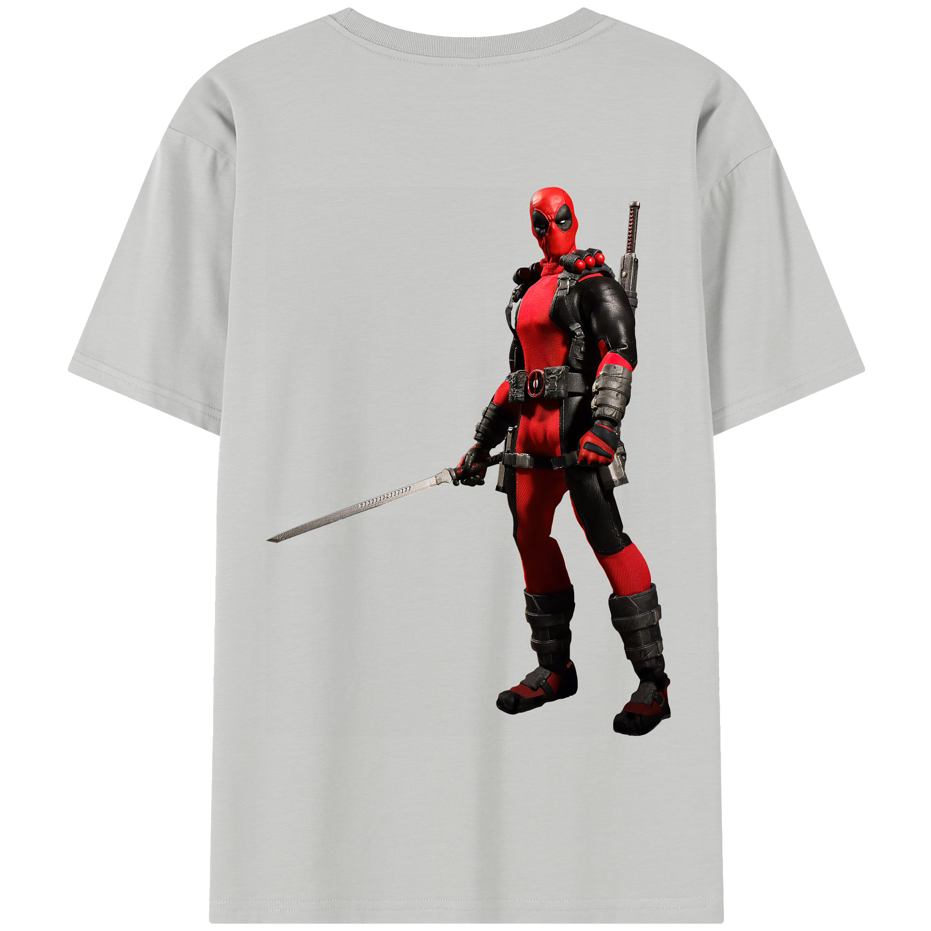 （画像用） Deadpool デッドプール 綿100％半袖Tシャツ（背面プリント）