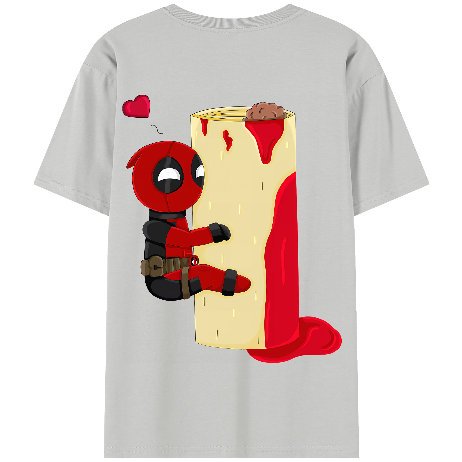 （画像用） Deadpool デッドプール 綿100％半袖Tシャツ（背面プリント）