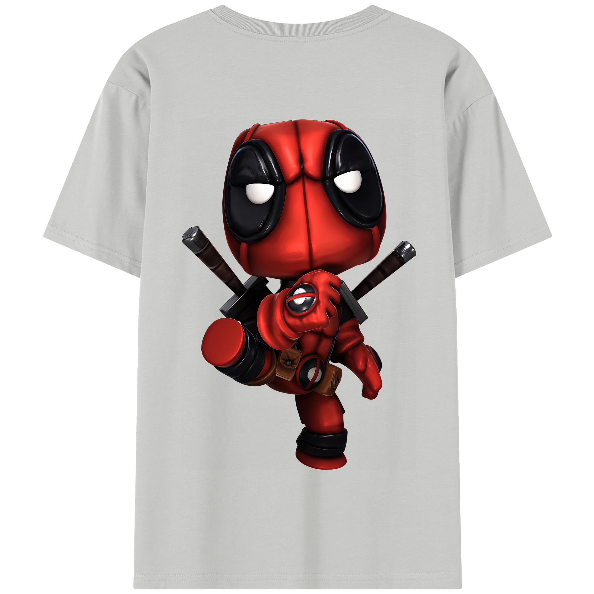 （画像用） Deadpool デッドプール 綿100％半袖Tシャツ（背面プリント）