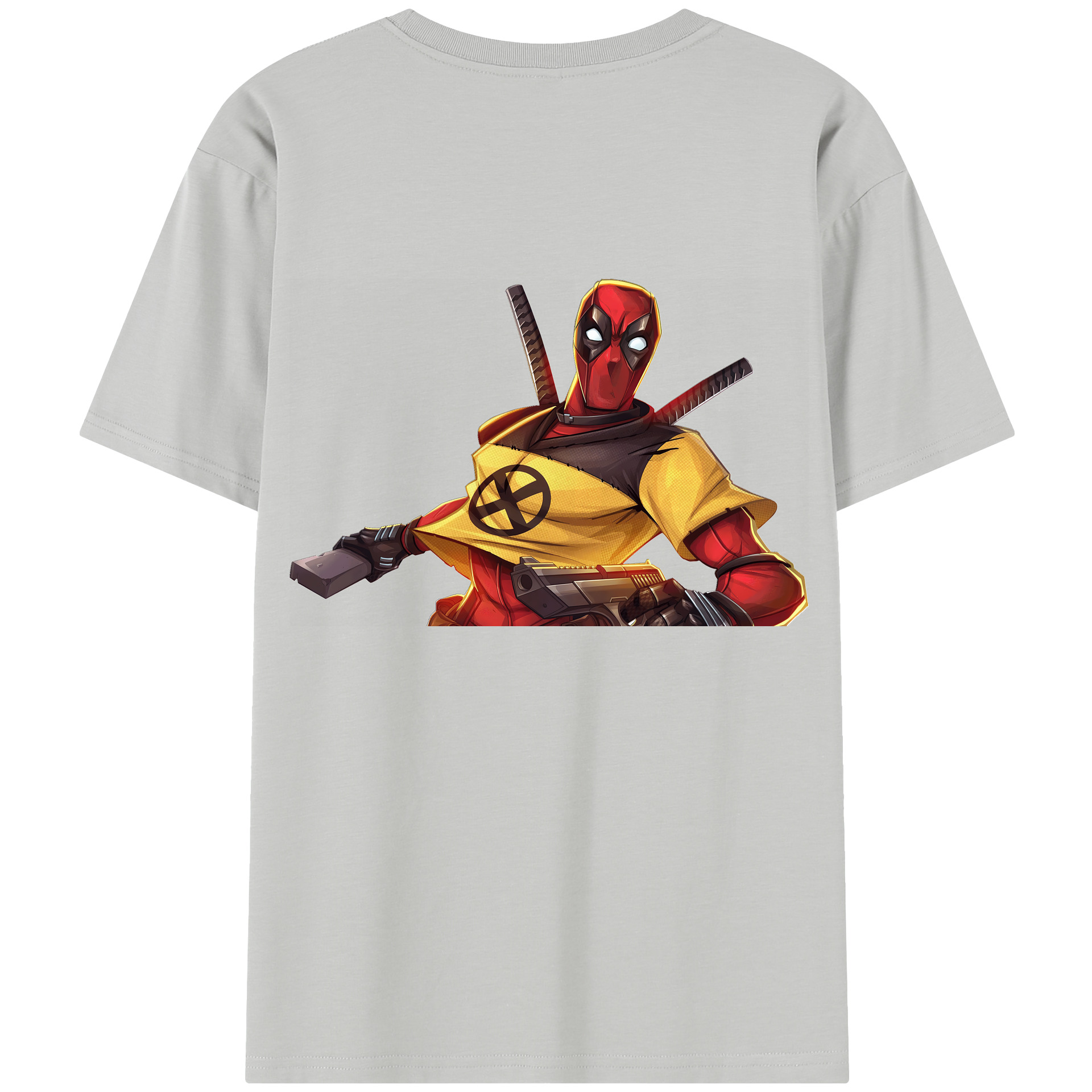 （画像用） Deadpool デッドプール 綿100％半袖Tシャツ（背面プリント）
