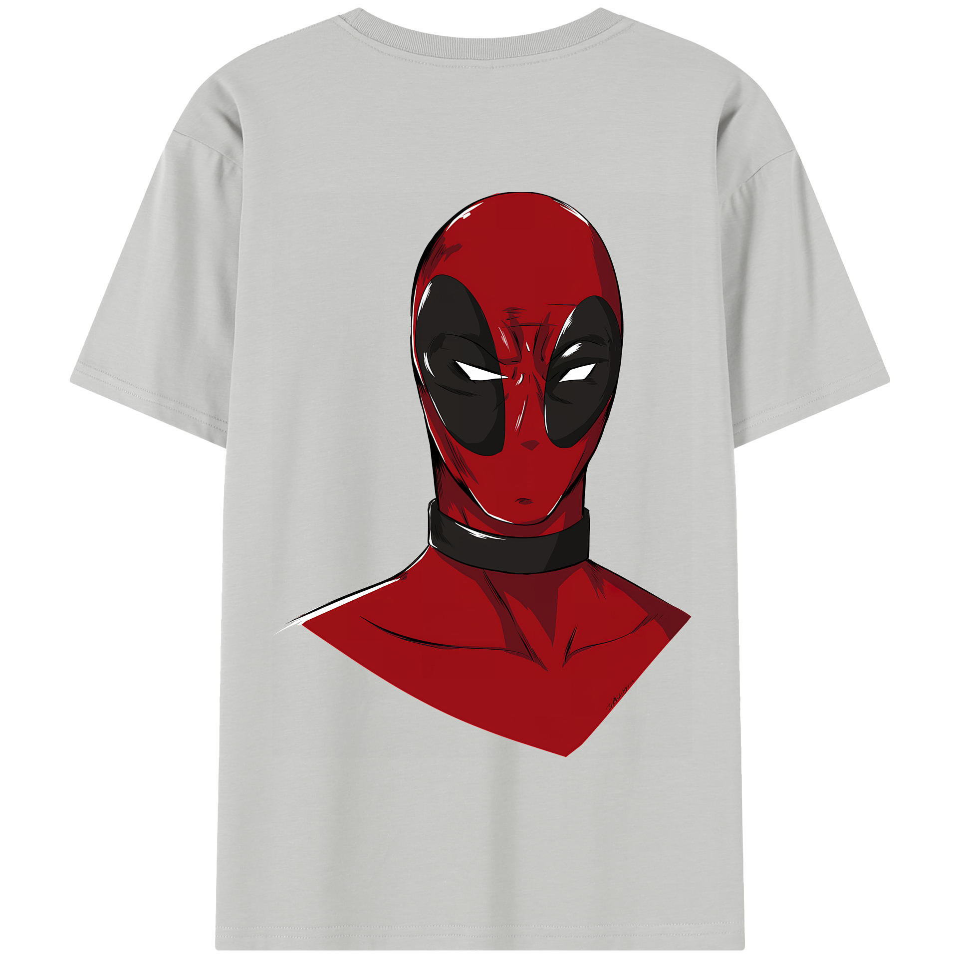 （画像用） Deadpool デッドプール 綿100％半袖Tシャツ（背面プリント）