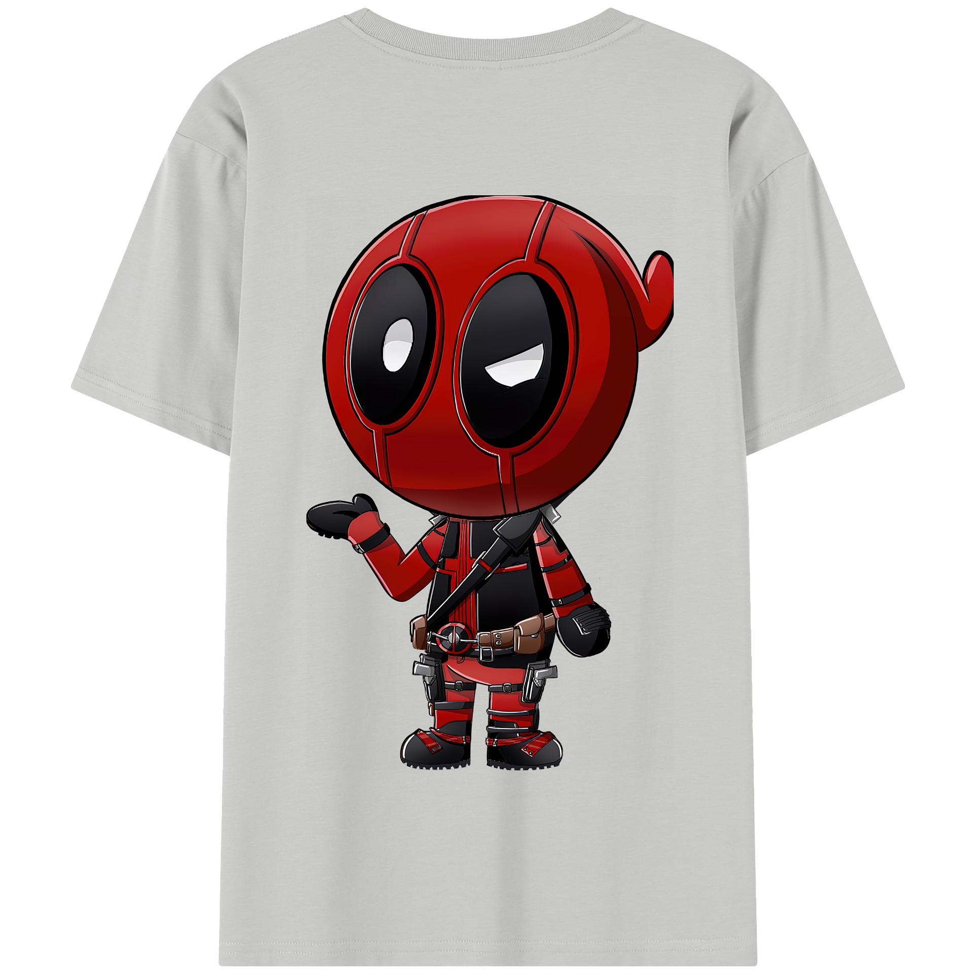 （画像用） Deadpool デッドプール 綿100％半袖Tシャツ（背面プリント）