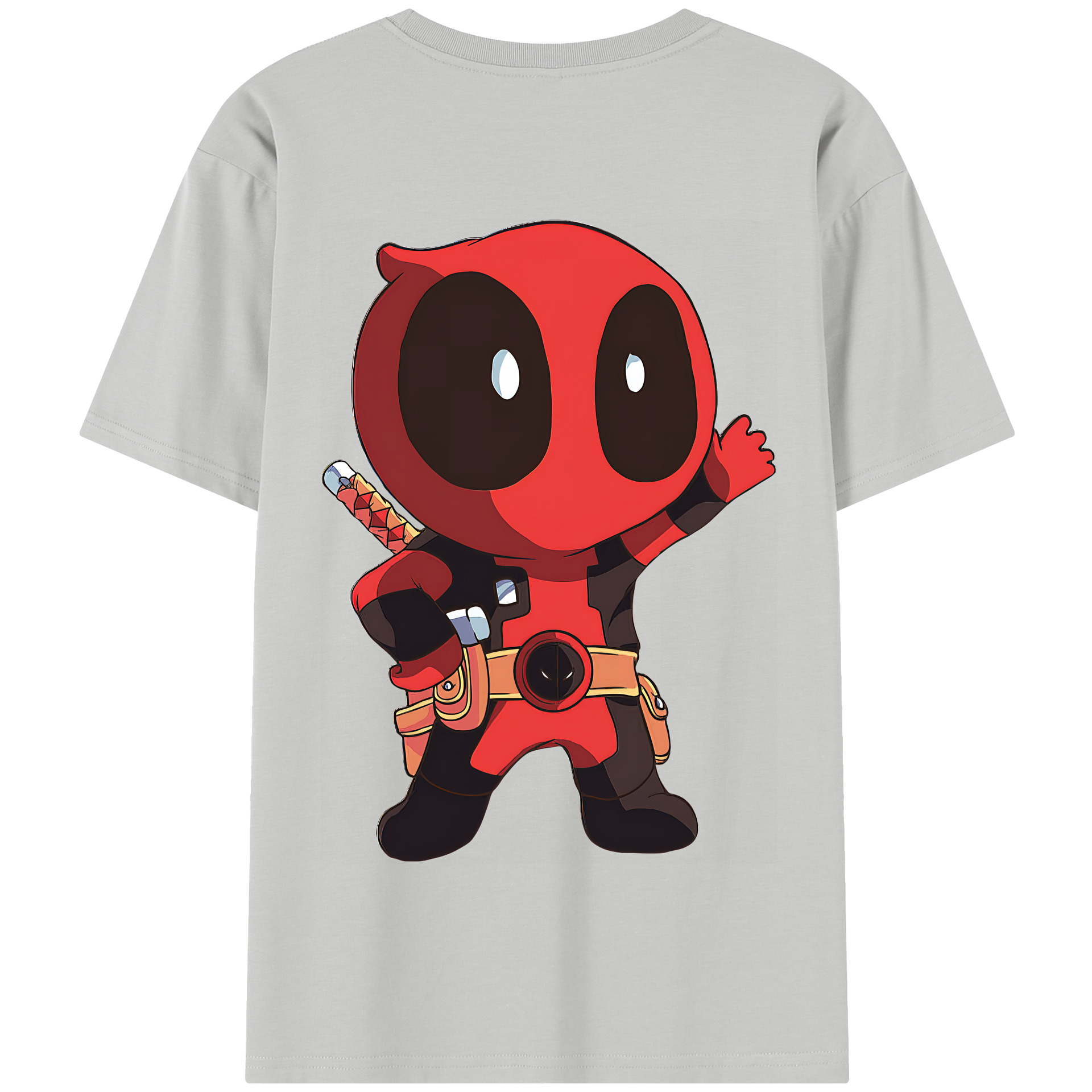 （画像用） Deadpool デッドプール 綿100％半袖Tシャツ（背面プリント）