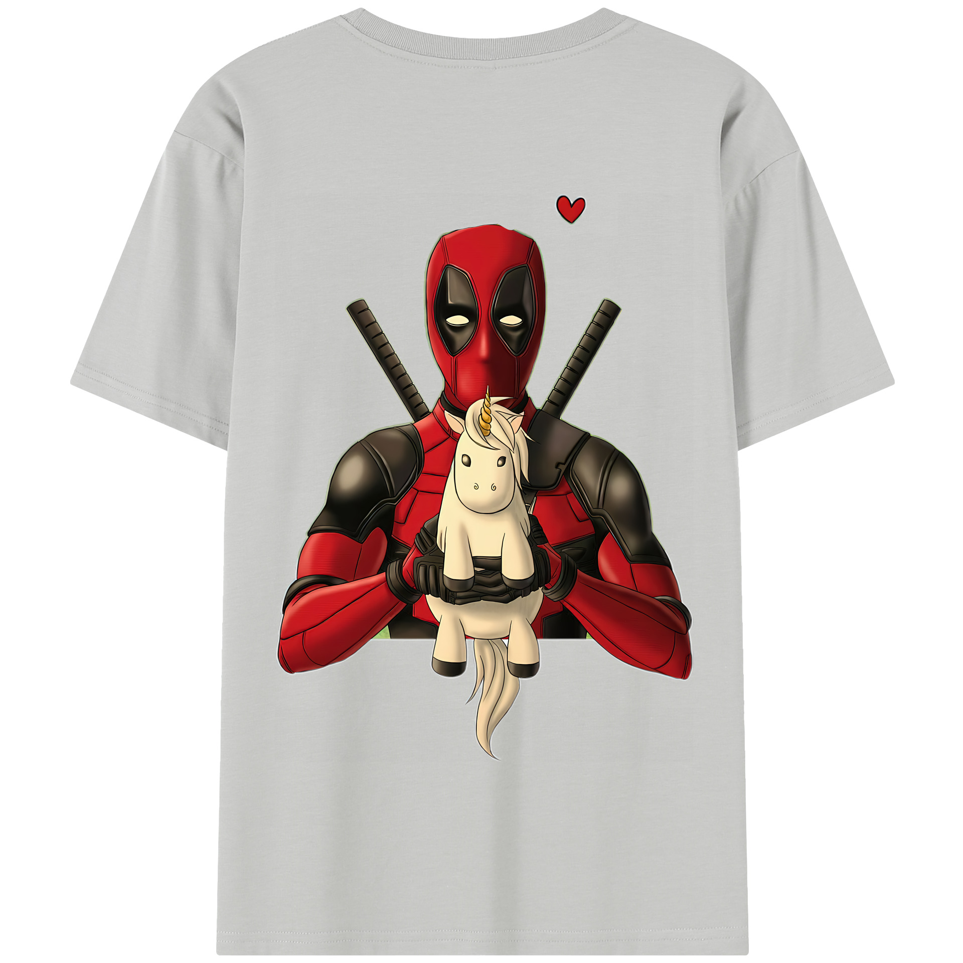 （画像用） Deadpool デッドプール 綿100％半袖Tシャツ（背面プリント）