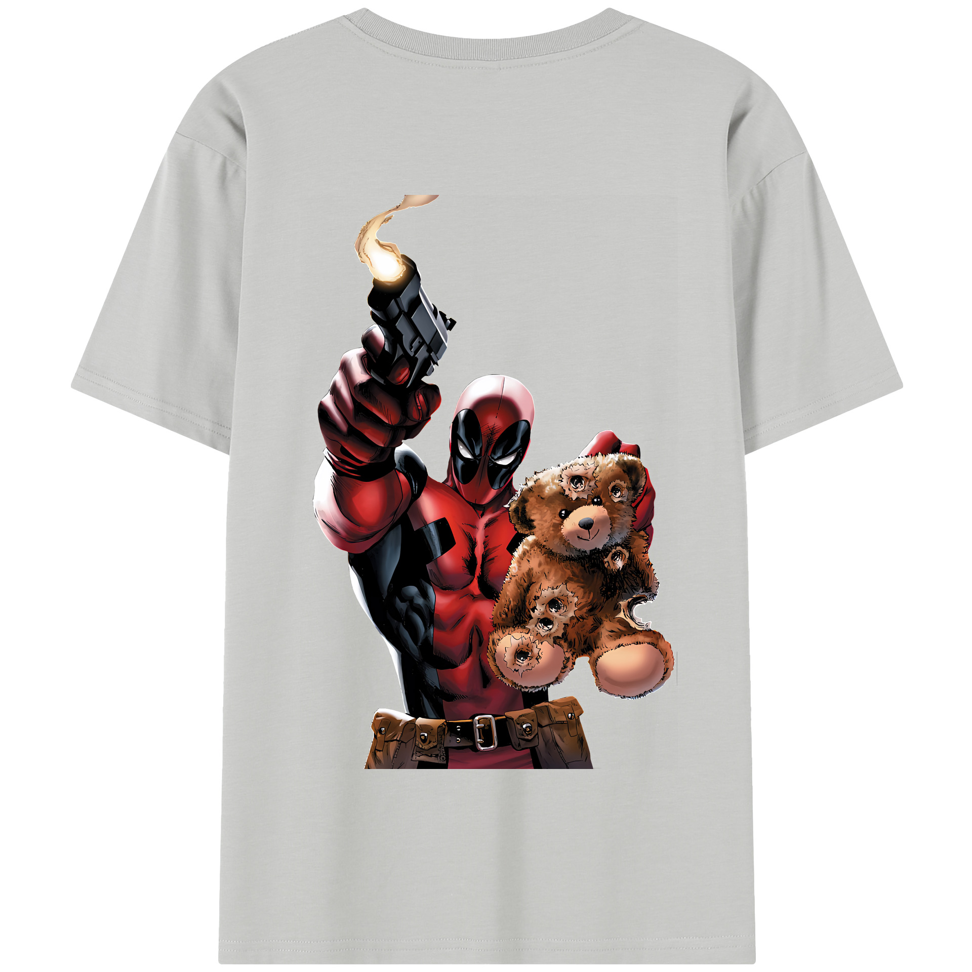 （画像用） Deadpool デッドプール 綿100％半袖Tシャツ（背面プリント）