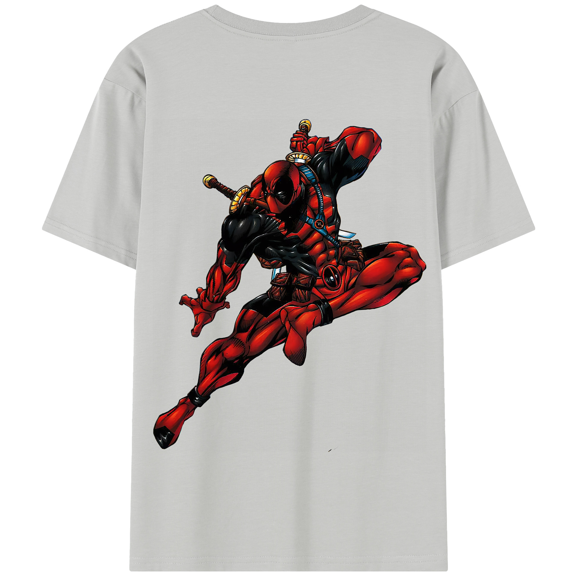 （画像用） Deadpool デッドプール 綿100％半袖Tシャツ（背面プリント）