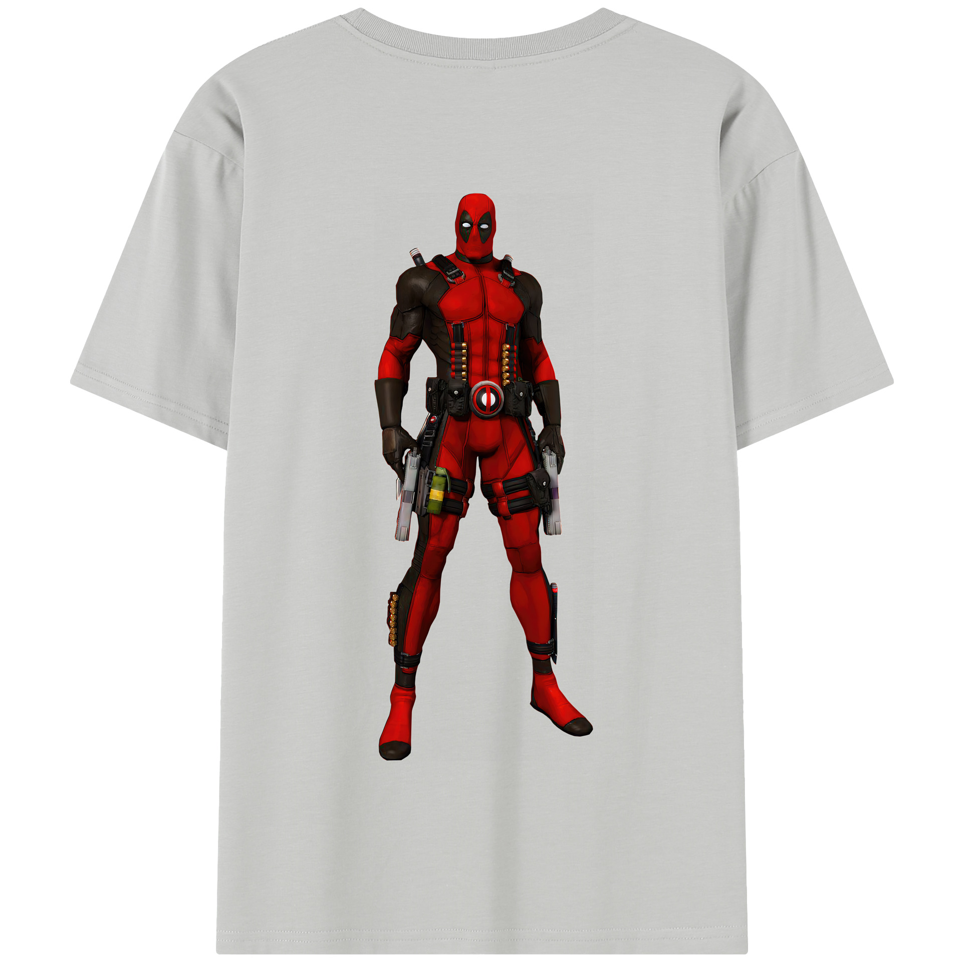 （画像用） Deadpool デッドプール 綿100％半袖Tシャツ（背面プリント）